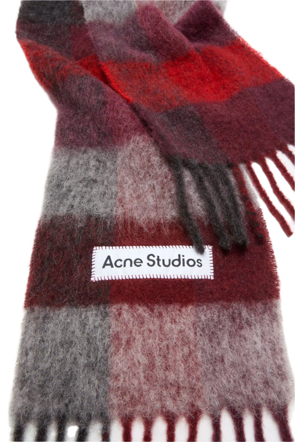 Acne Studios Mohair Checked Scarf