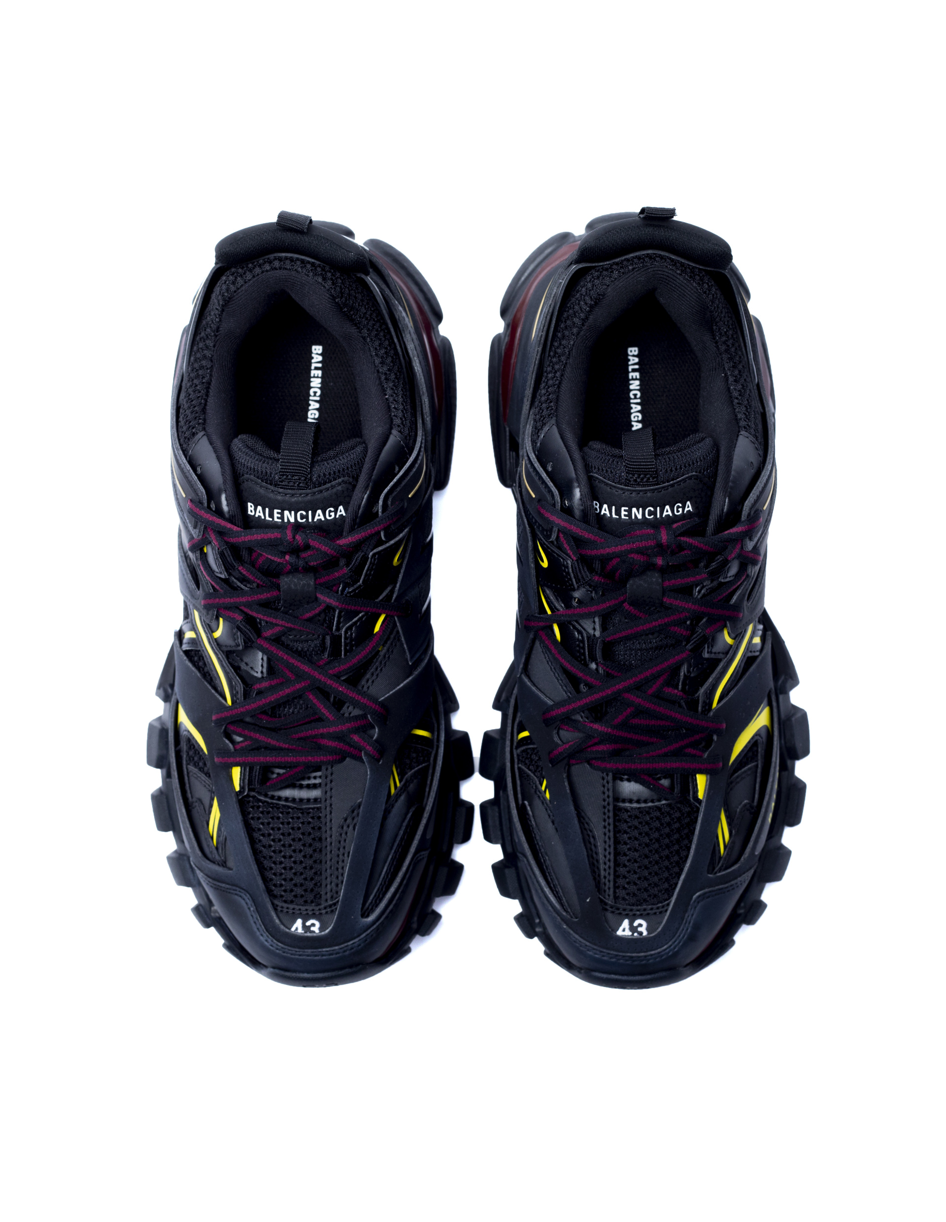 Balenciaga Navy & Burgundy Track Sneakers
