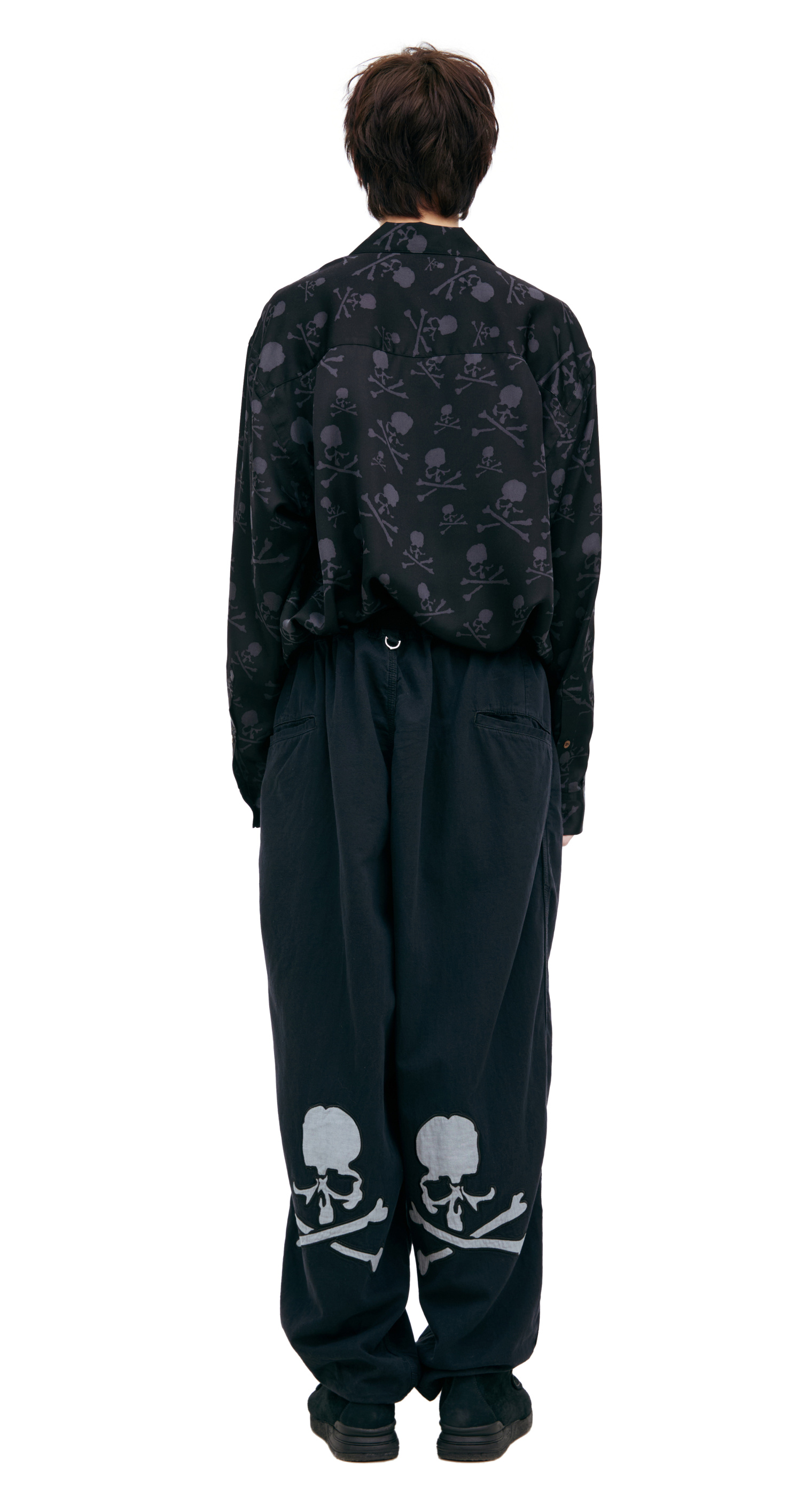 Mastermind WORLD Black logo trousers