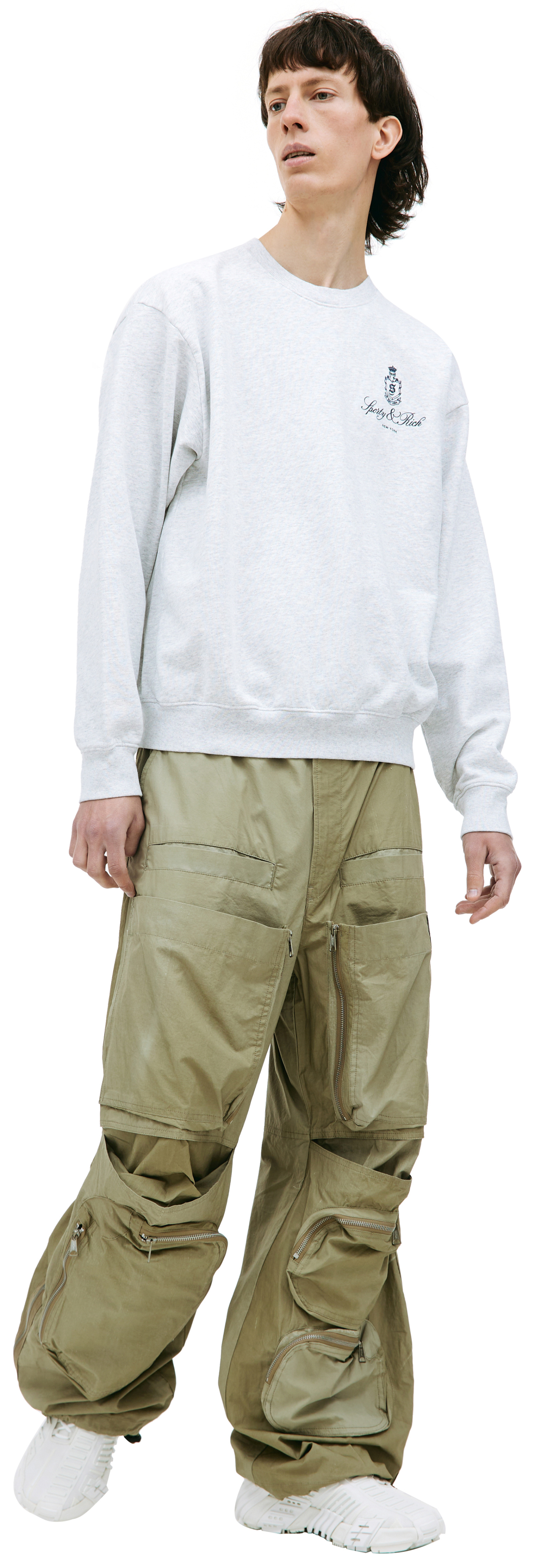 SPORTY & RICH Grey Vendome sweatshirt