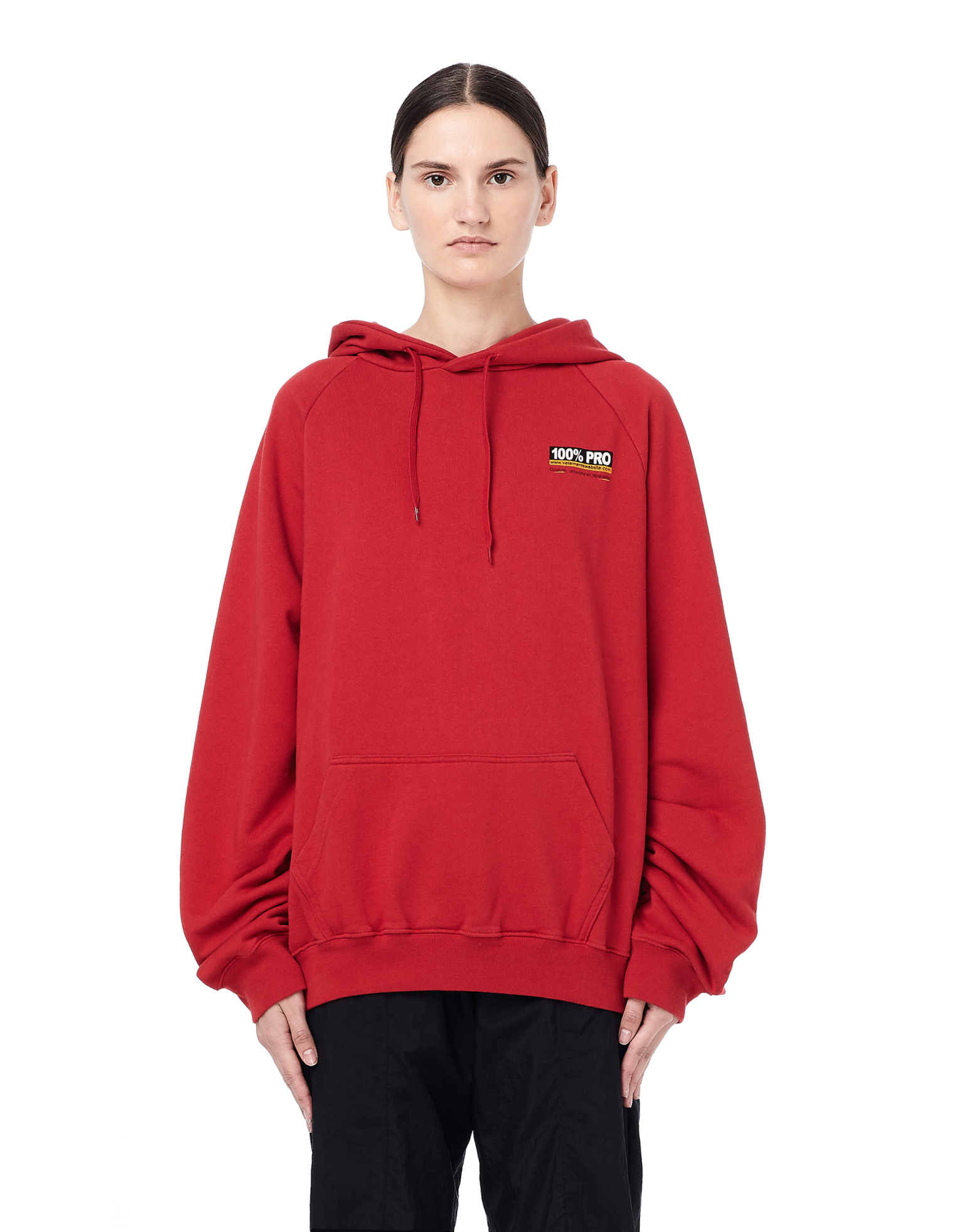 VETEMENTS Худи с принтом 100% Pro
