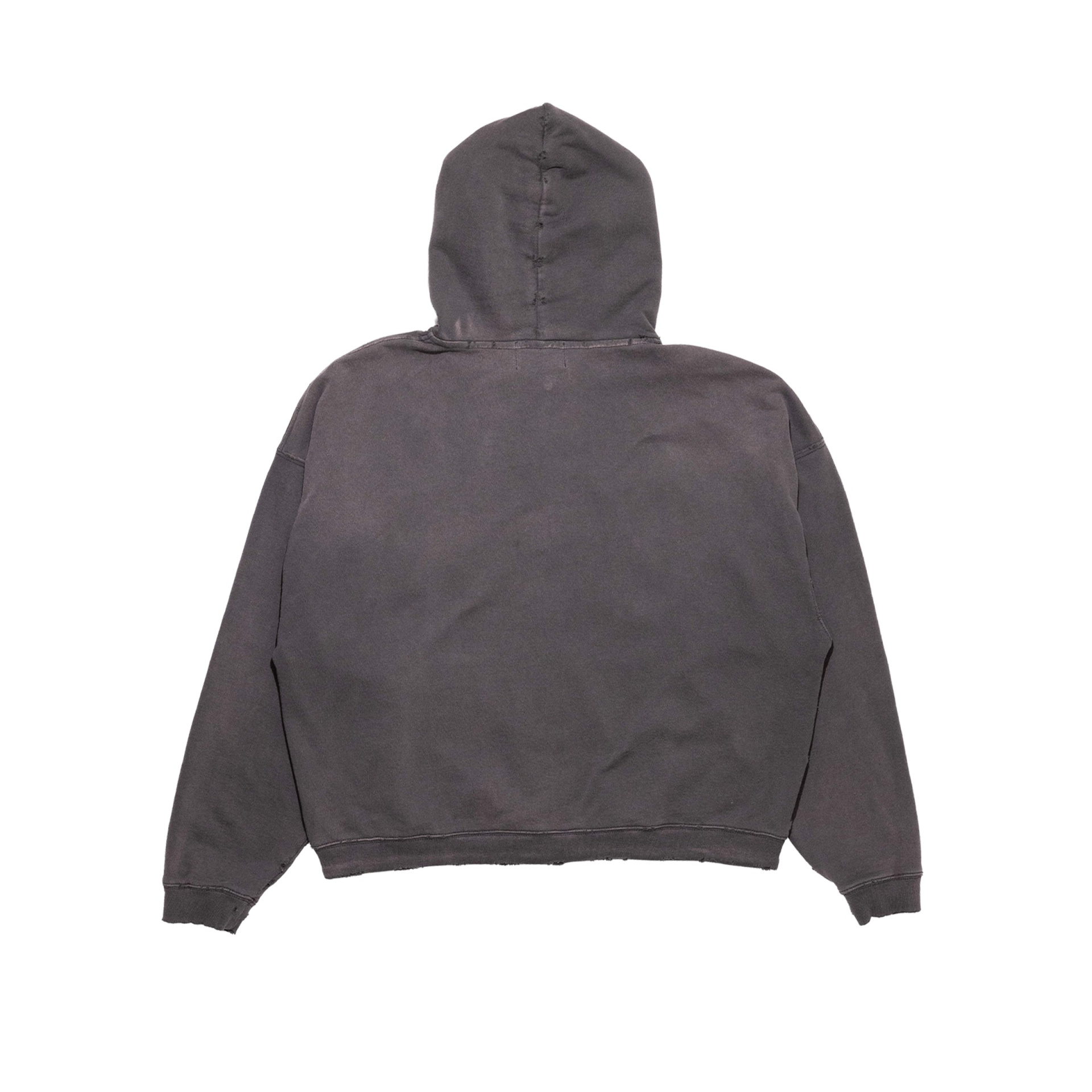 Enfants Riches Déprimés Dark grеy hoodie with distressed details