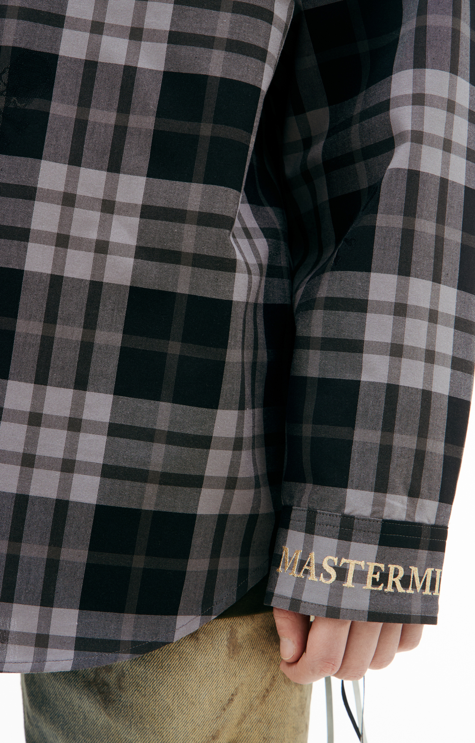 Mastermind WORLD Button-down plaid shirt