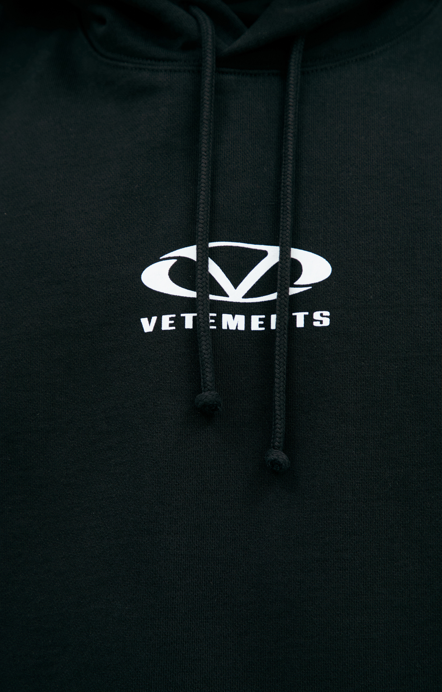 VETEMENTS Black logo hoodie