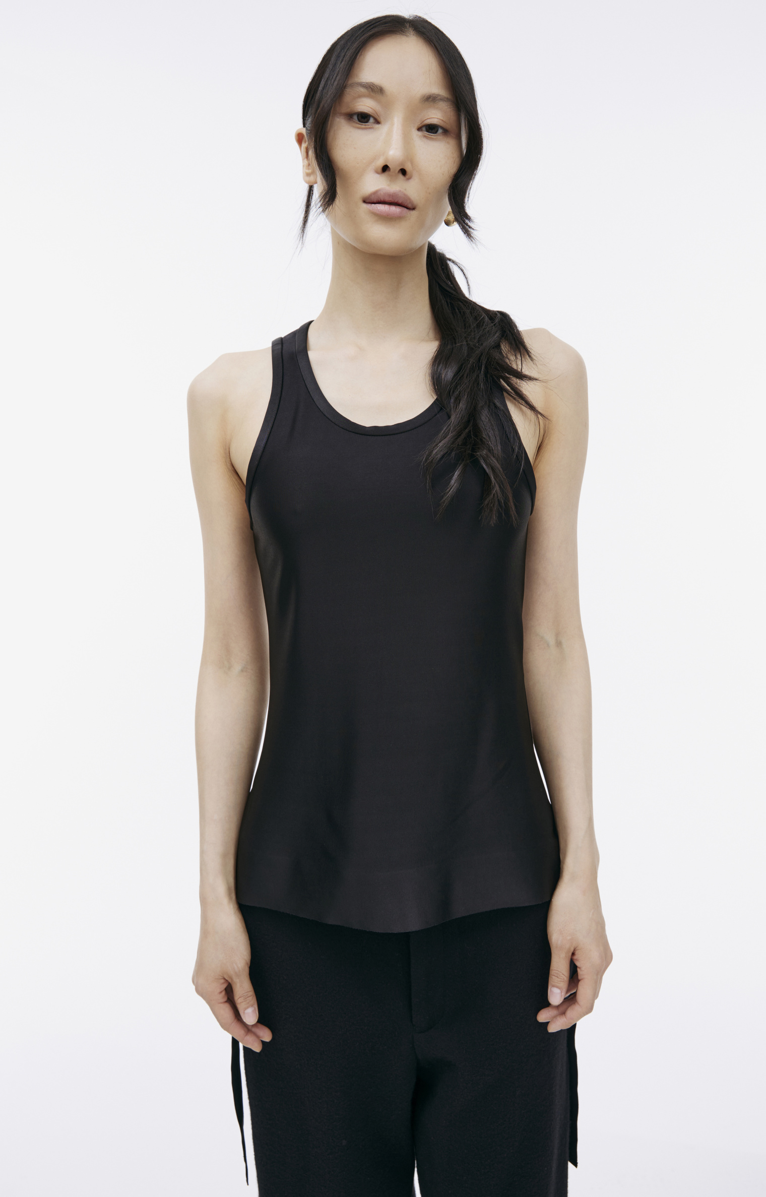 Jil Sander Black sleeveless top