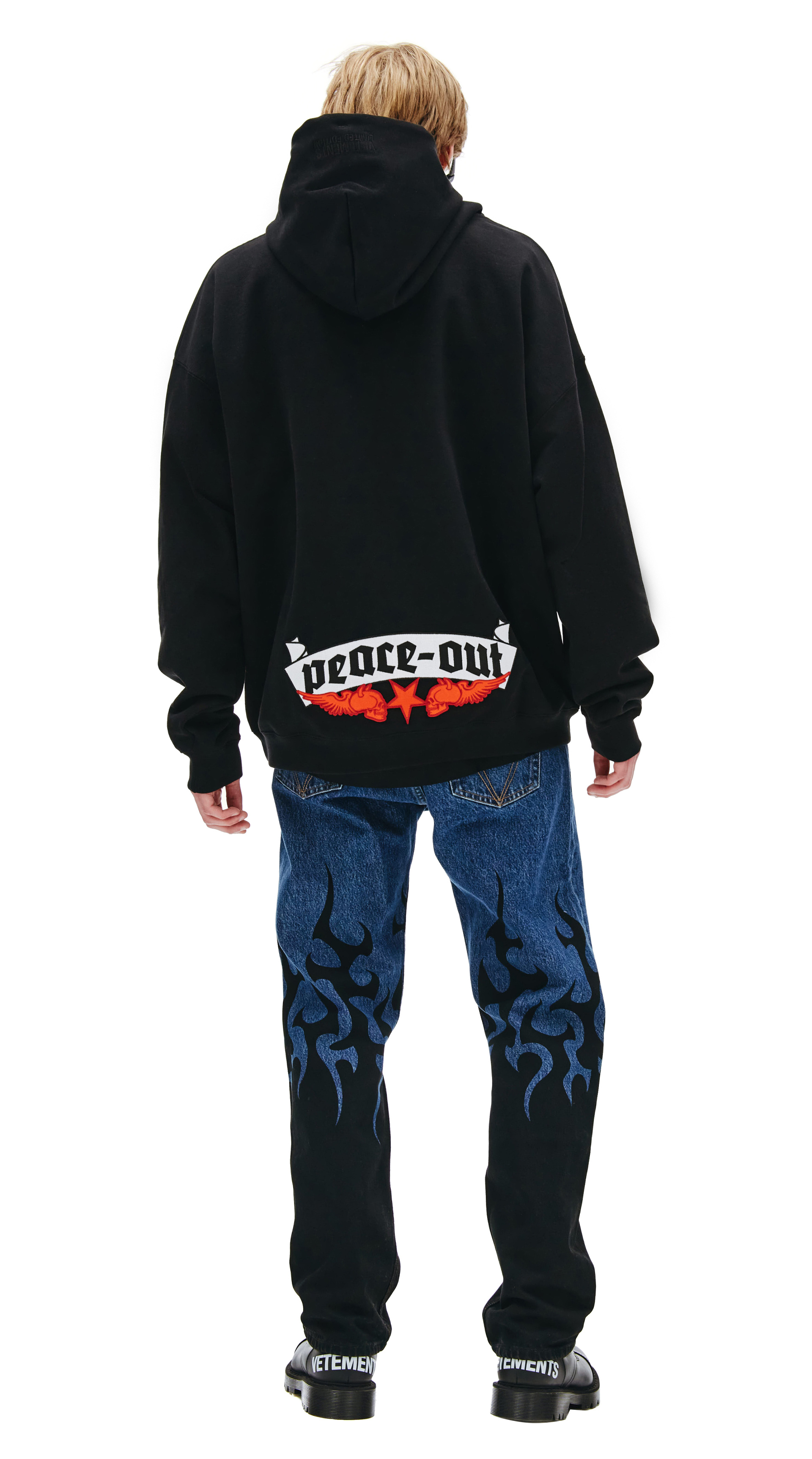 VETEMENTS \'Devil Wears Vetements\' Hoodie in black