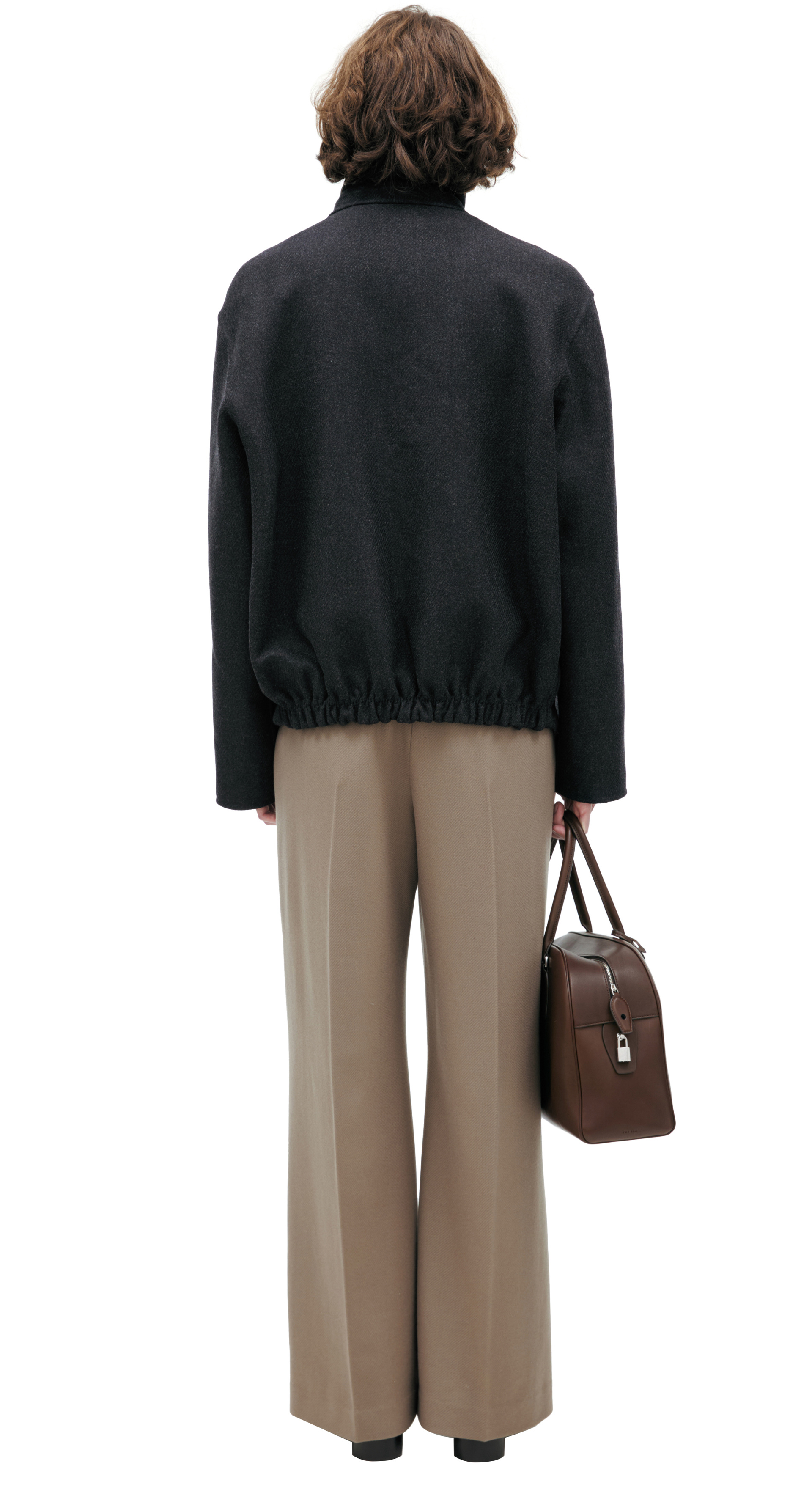 The Row Dark grey wool and cashmere jacket