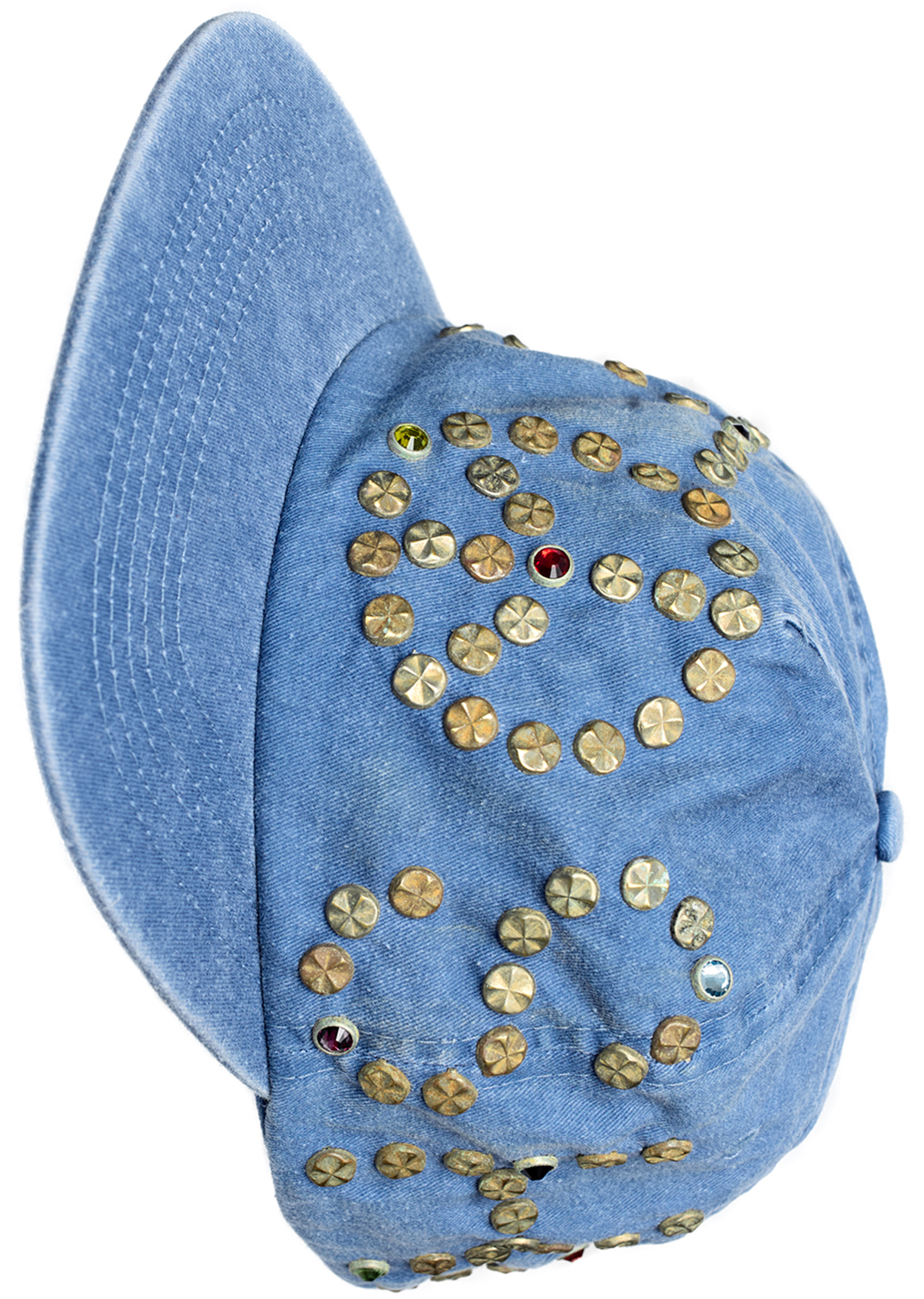 Satoshi Nakamoto Blue cap with rivets