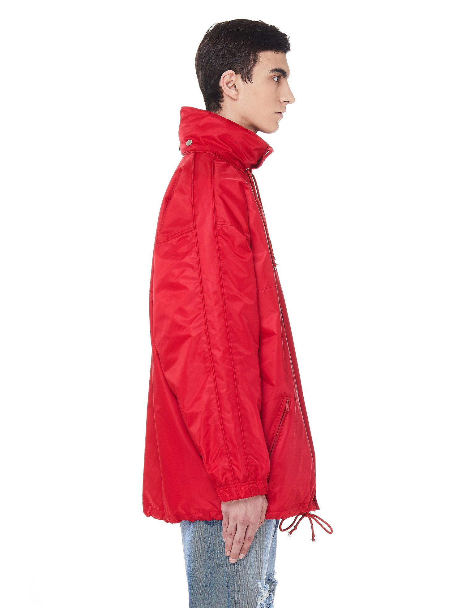 VETEMENTS Red Anarchy Windbreaker Jacket