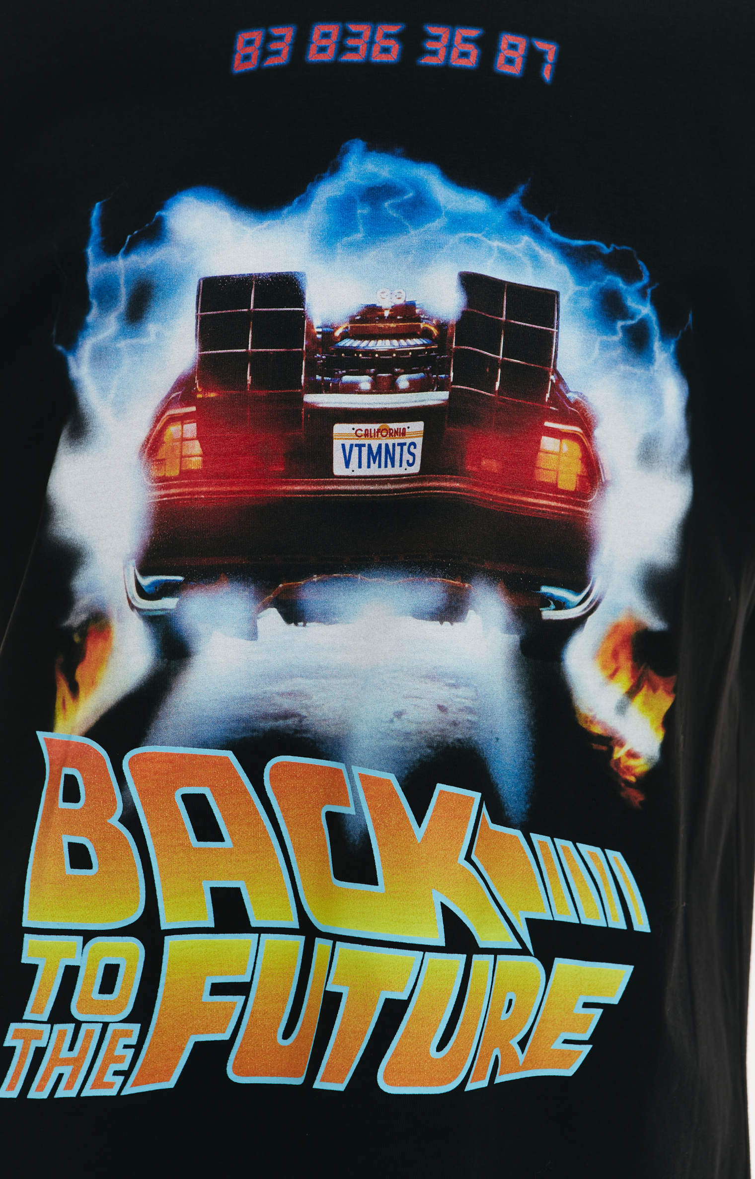 VTMNTS Футболка с принтом Back to the future