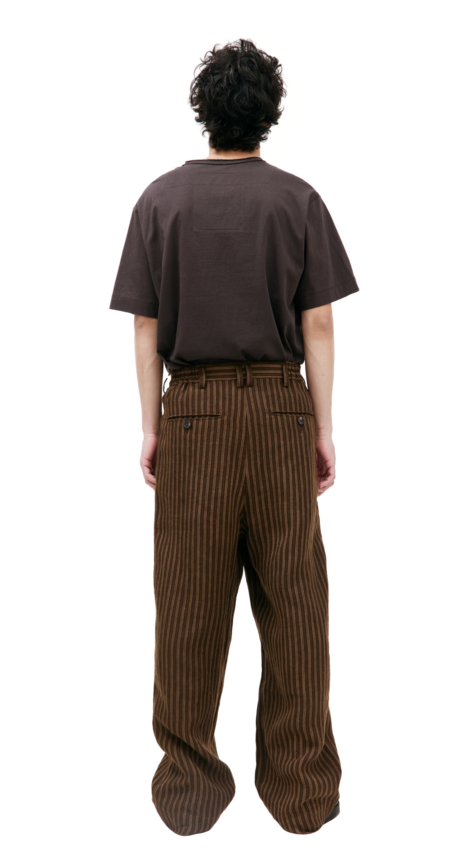 Ziggy Chen Brown linen trousers