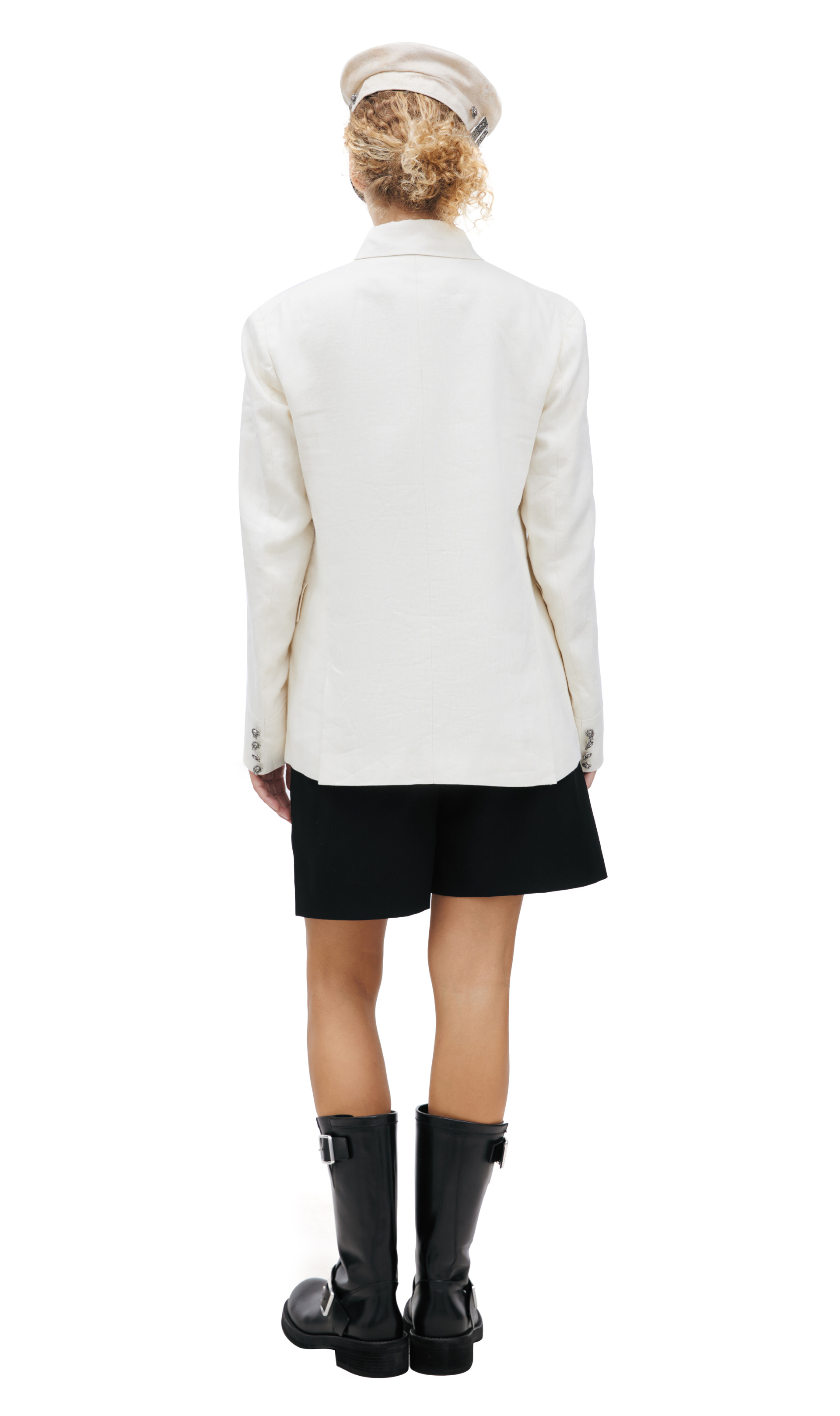 Enfants Riches Déprimés Grey Linen Blazer