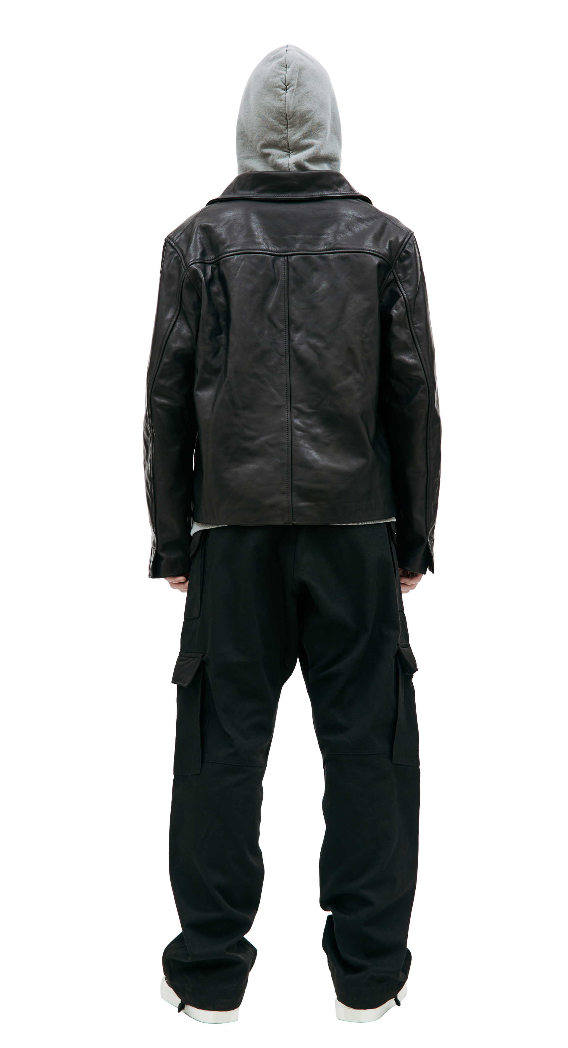 BTFL Leather jacket with buttons