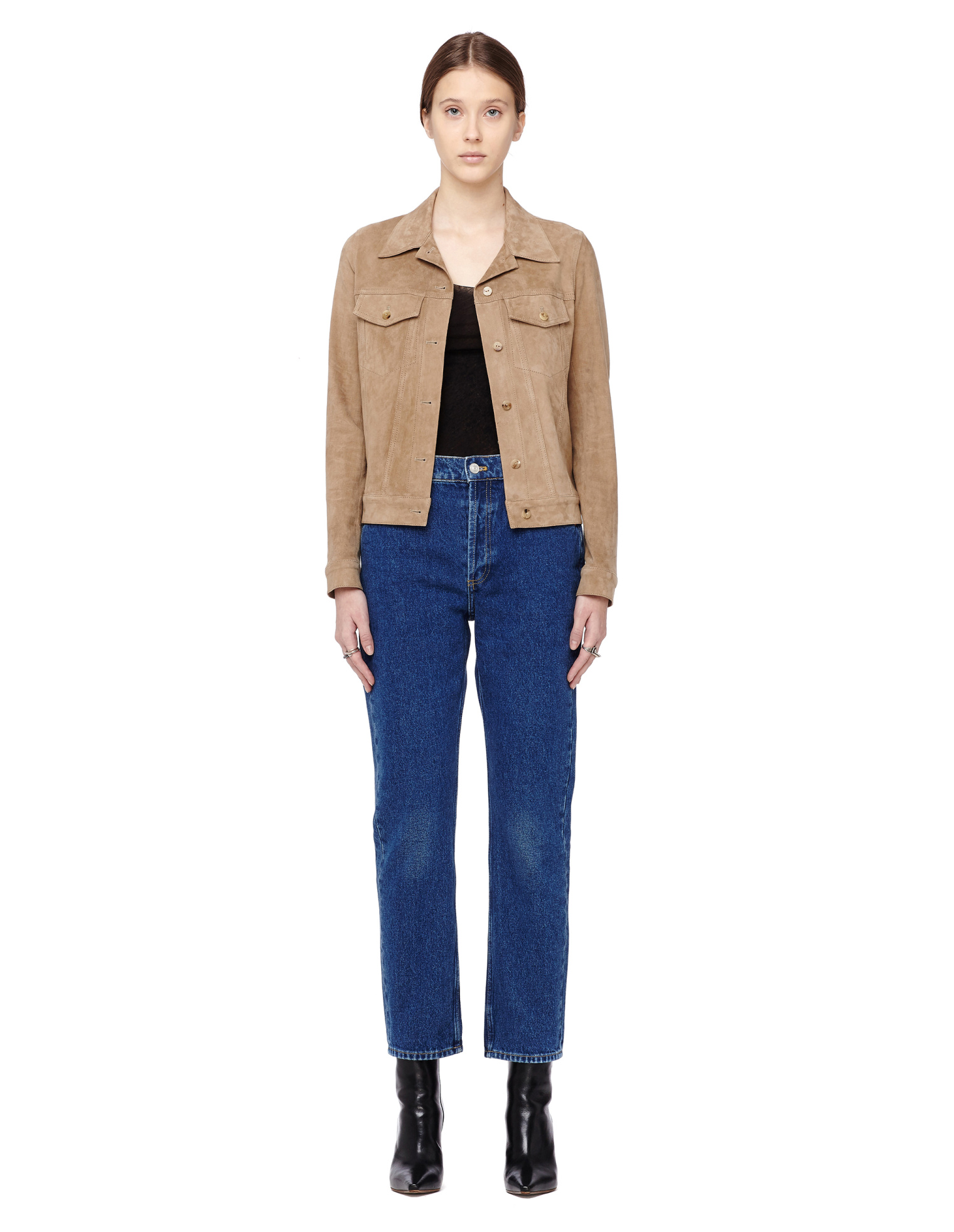 The Row Coltra suede jacket