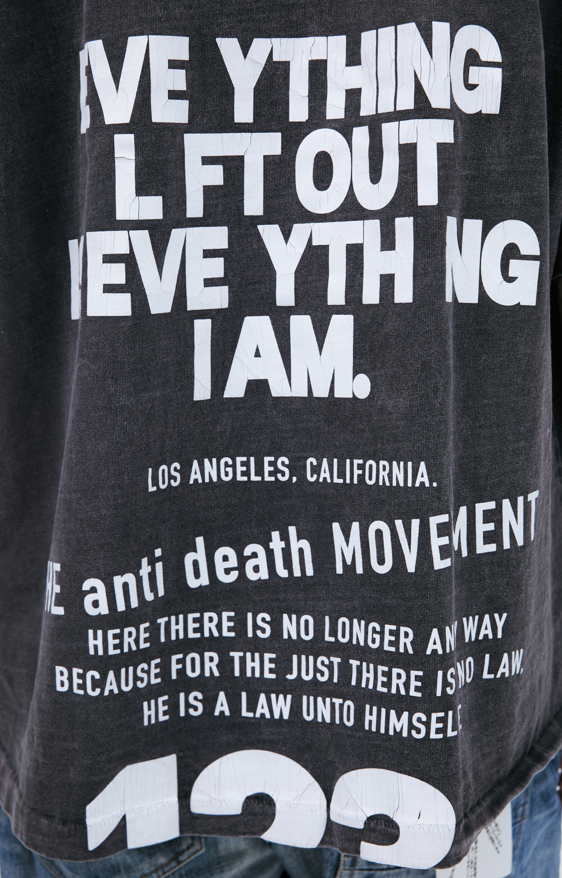 RRR123 Black print T-shirt