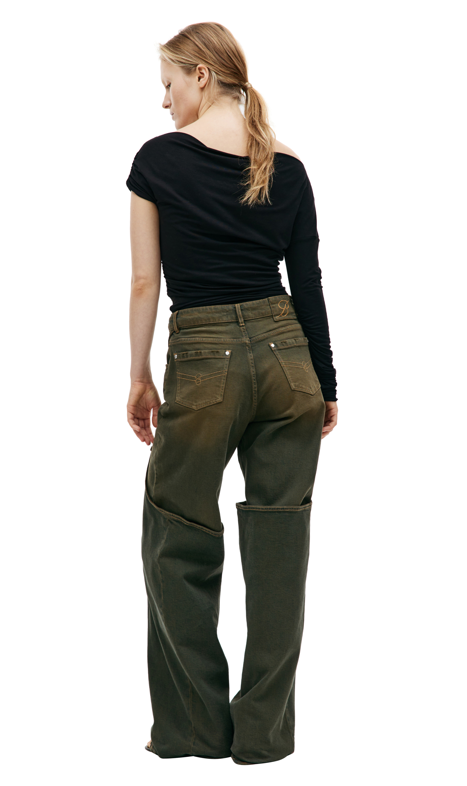 Blumarine Fading boyfriend jeans