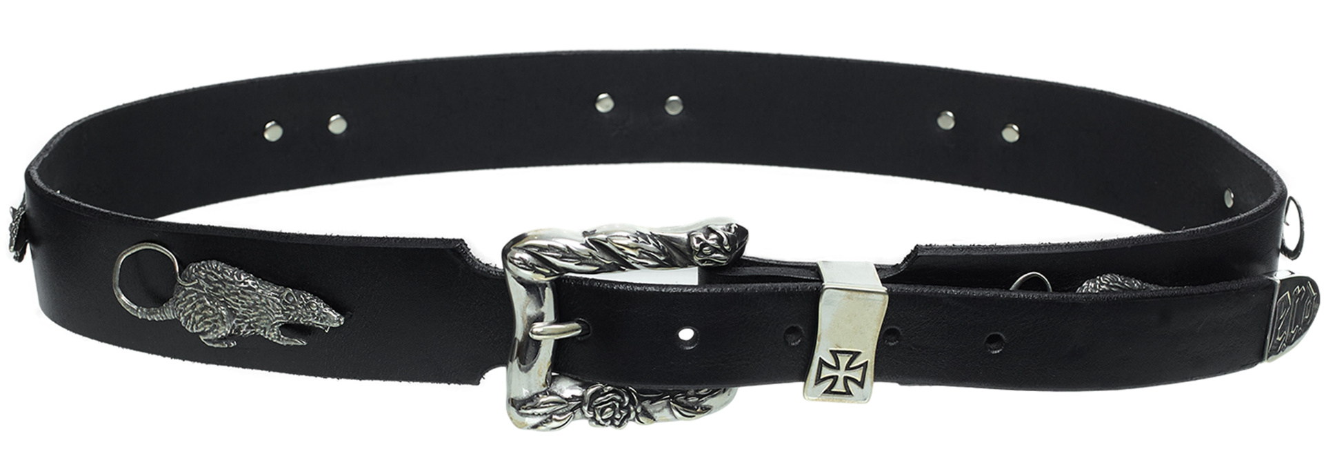 Enfants Riches Déprimés Black leather belt