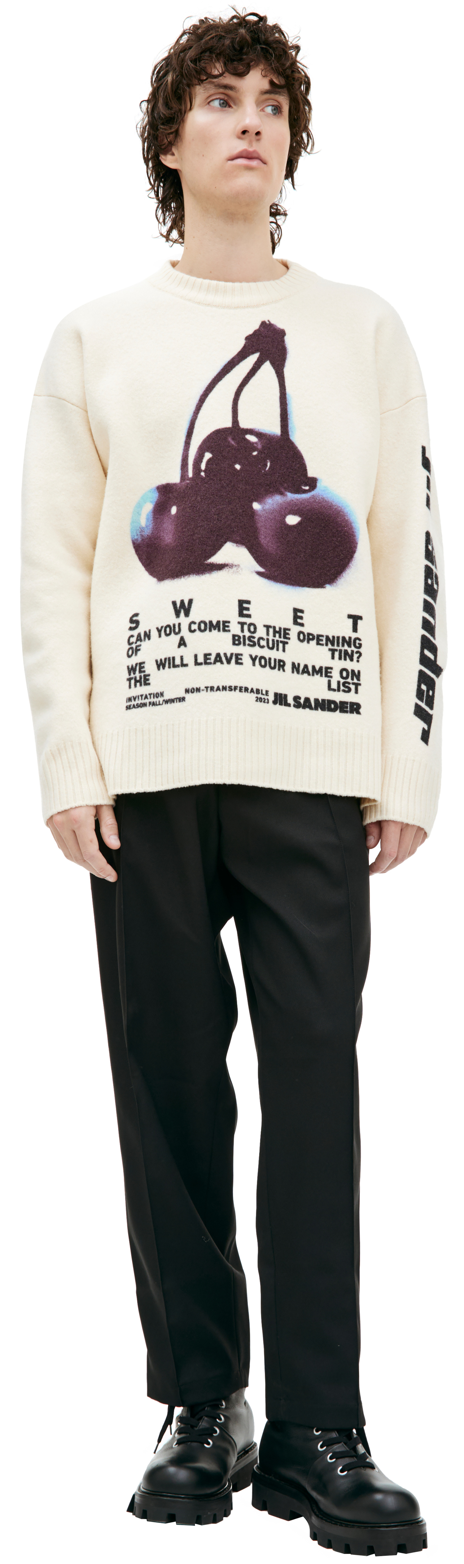 Jil Sander Printed wool sweater