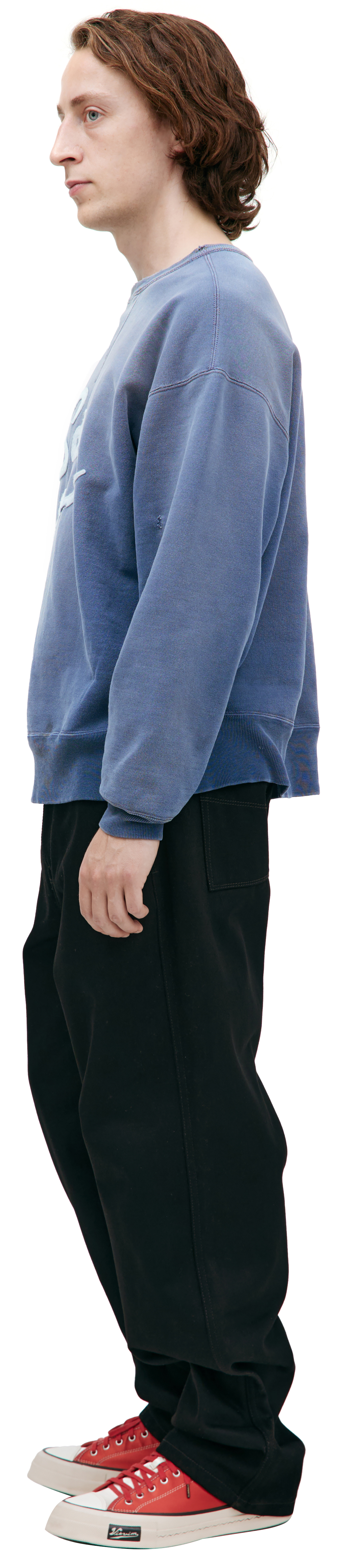 Saint Mxxxxxx Blue logo sweatshirt