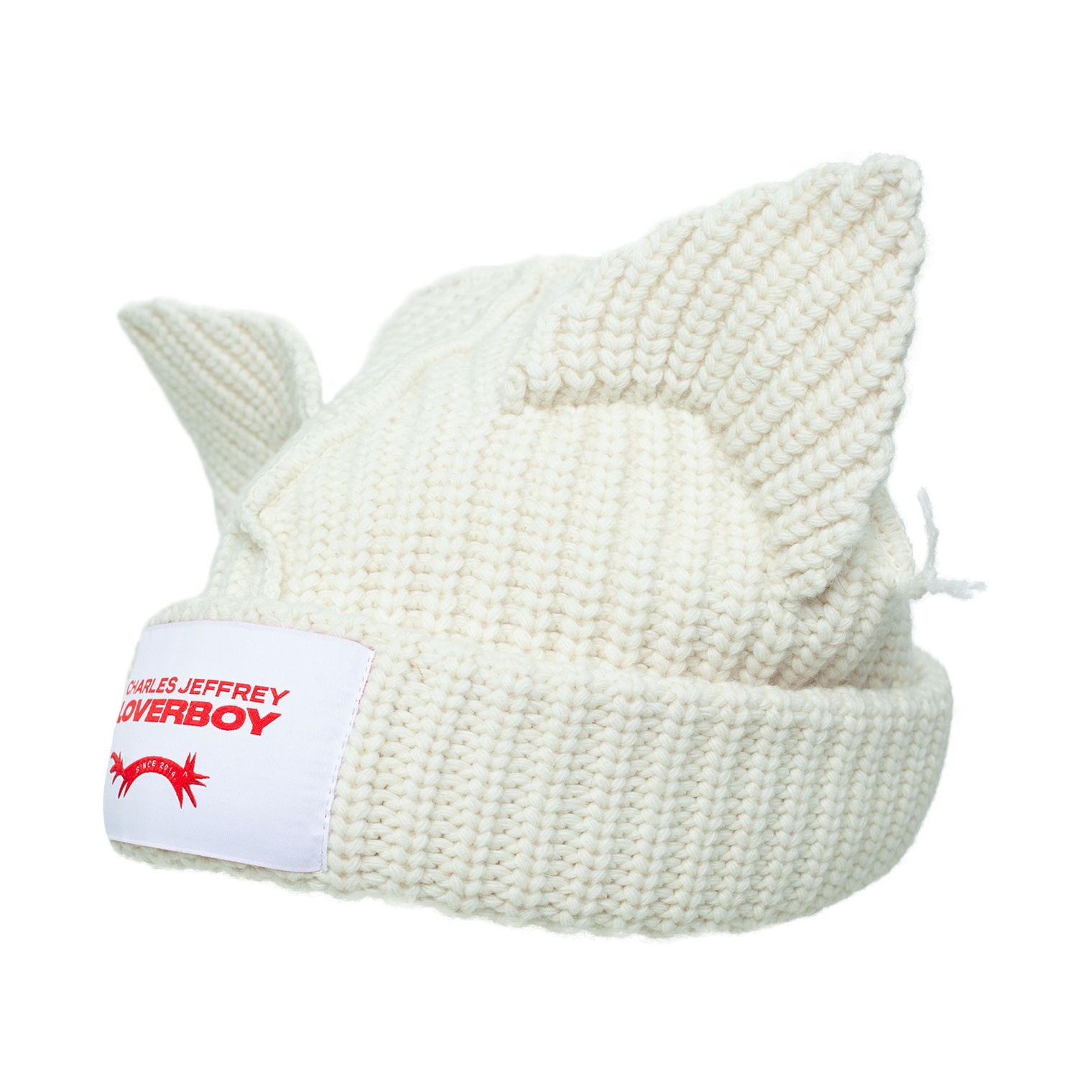 CHARLES JEFFREY LOVERBOY Knitted wool beanie