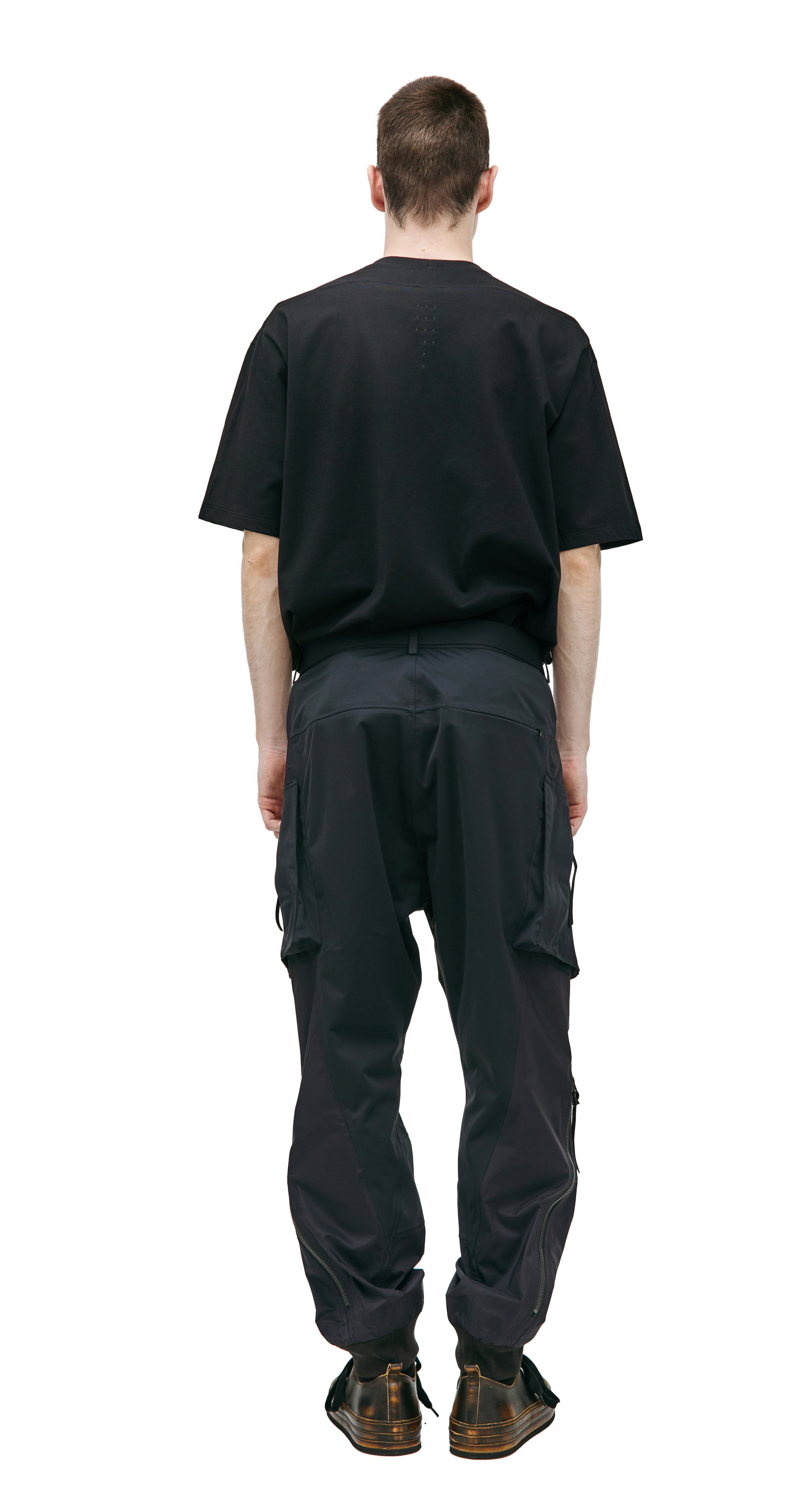 The Viridi-Anne Black zip trousers