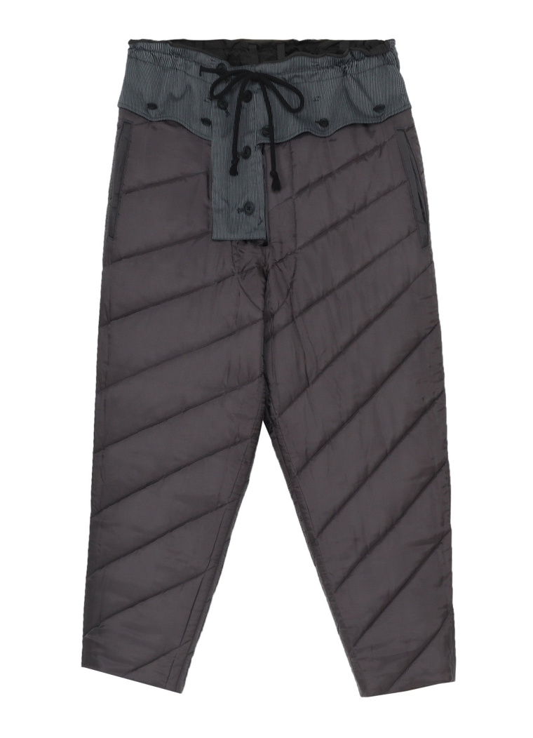 Yohji Yamamoto Printed Side Pocket Pants With Liner