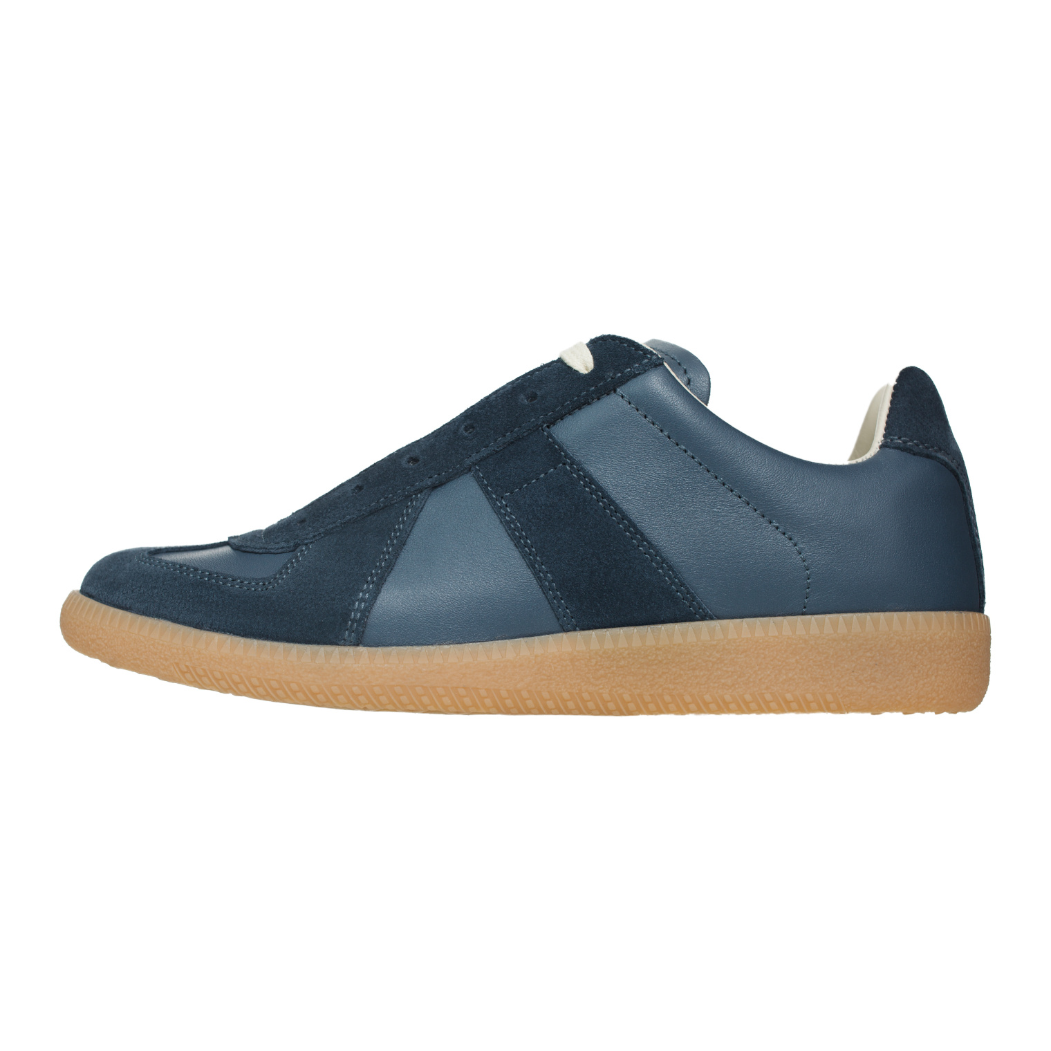 Maison Margiela Navy Leather Tabi Sneakers