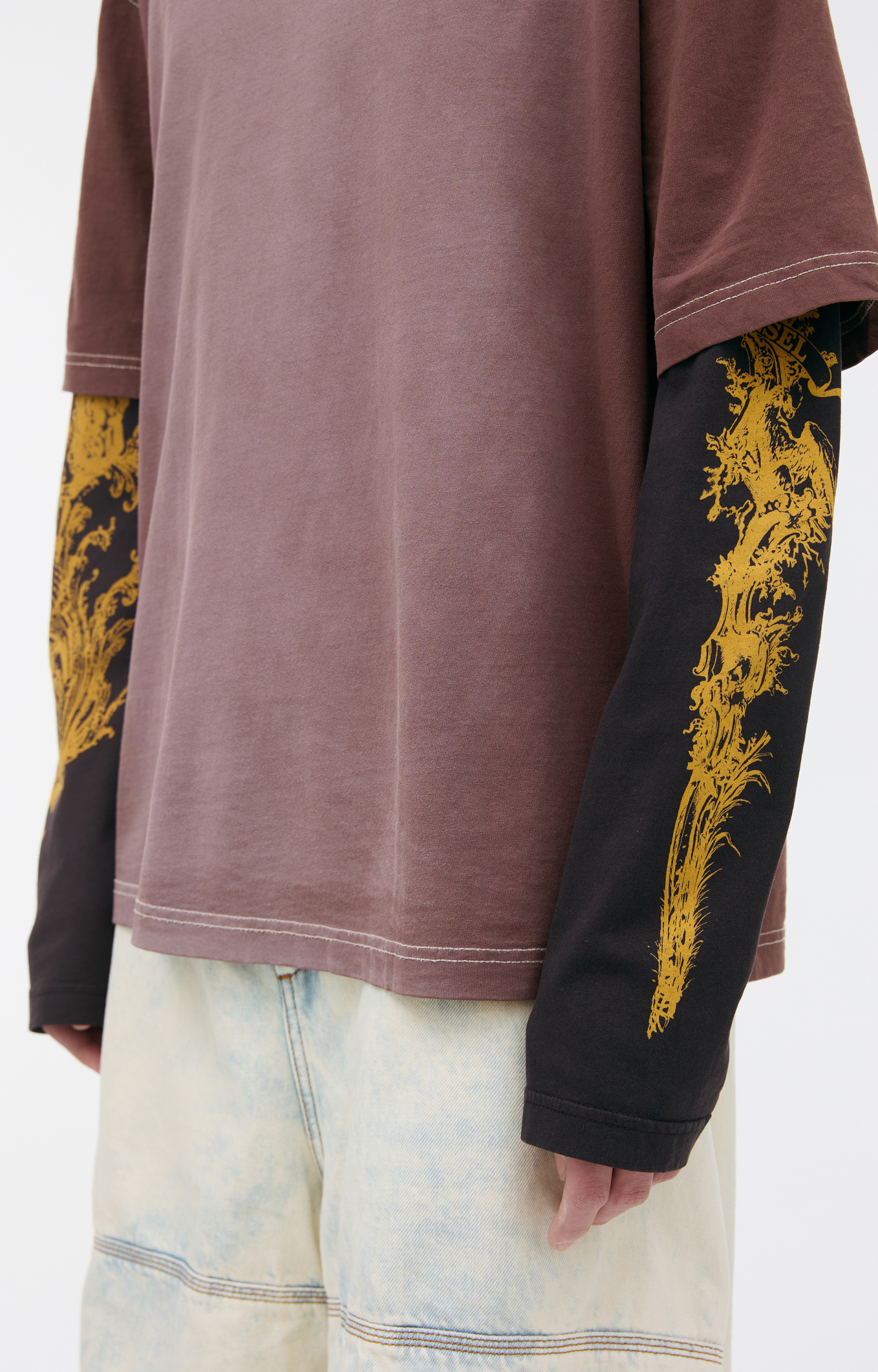 Diesel Double-layered longsleeve with logo