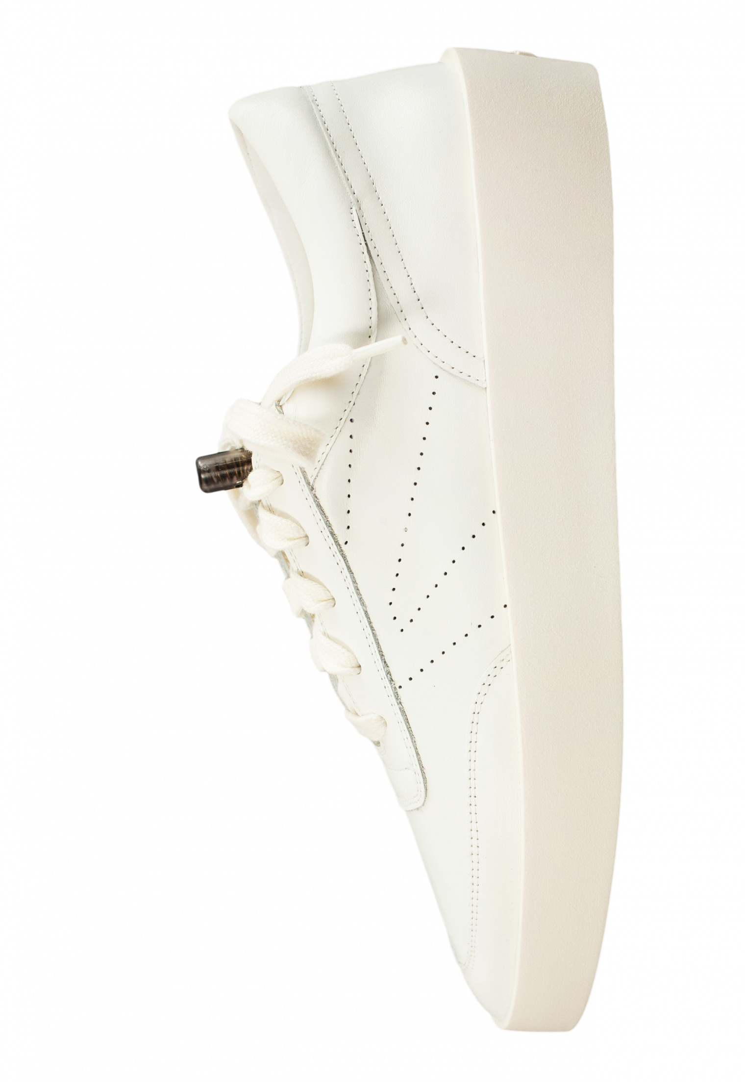 Fear of God White Leather Tennis Sneakers