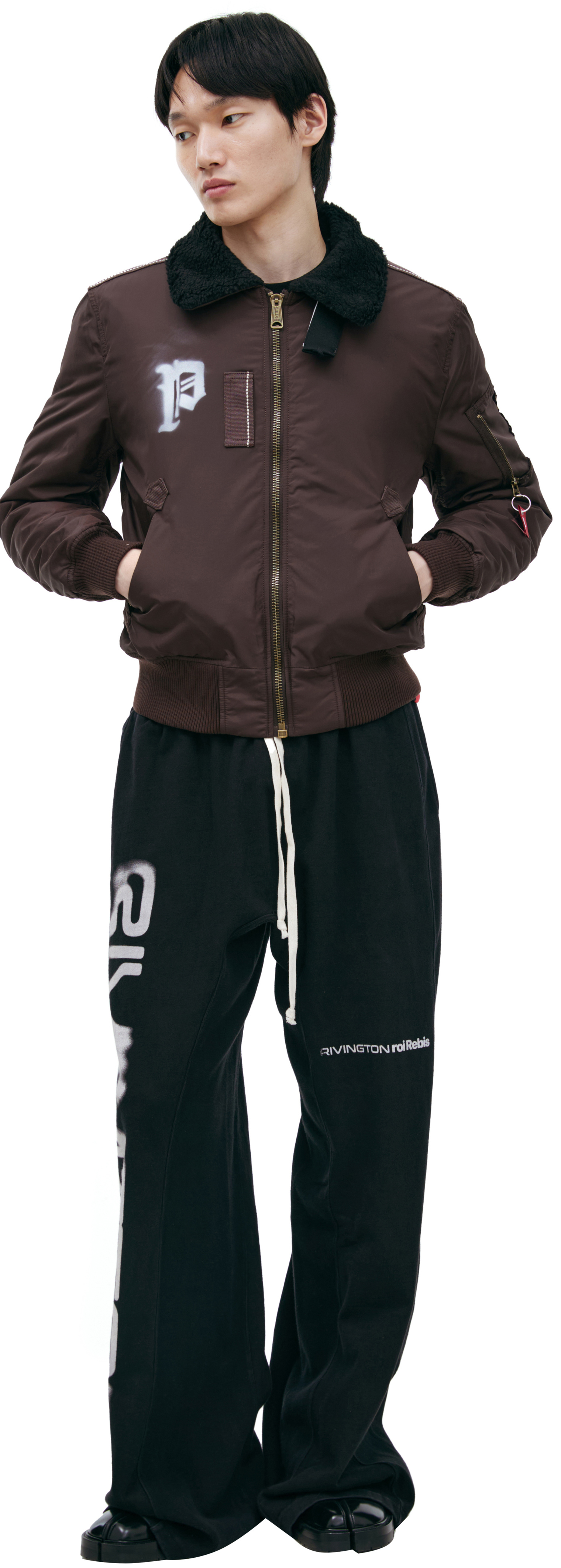 Buy PROTOTYPES men brown x alpha industries bomber for $687 online