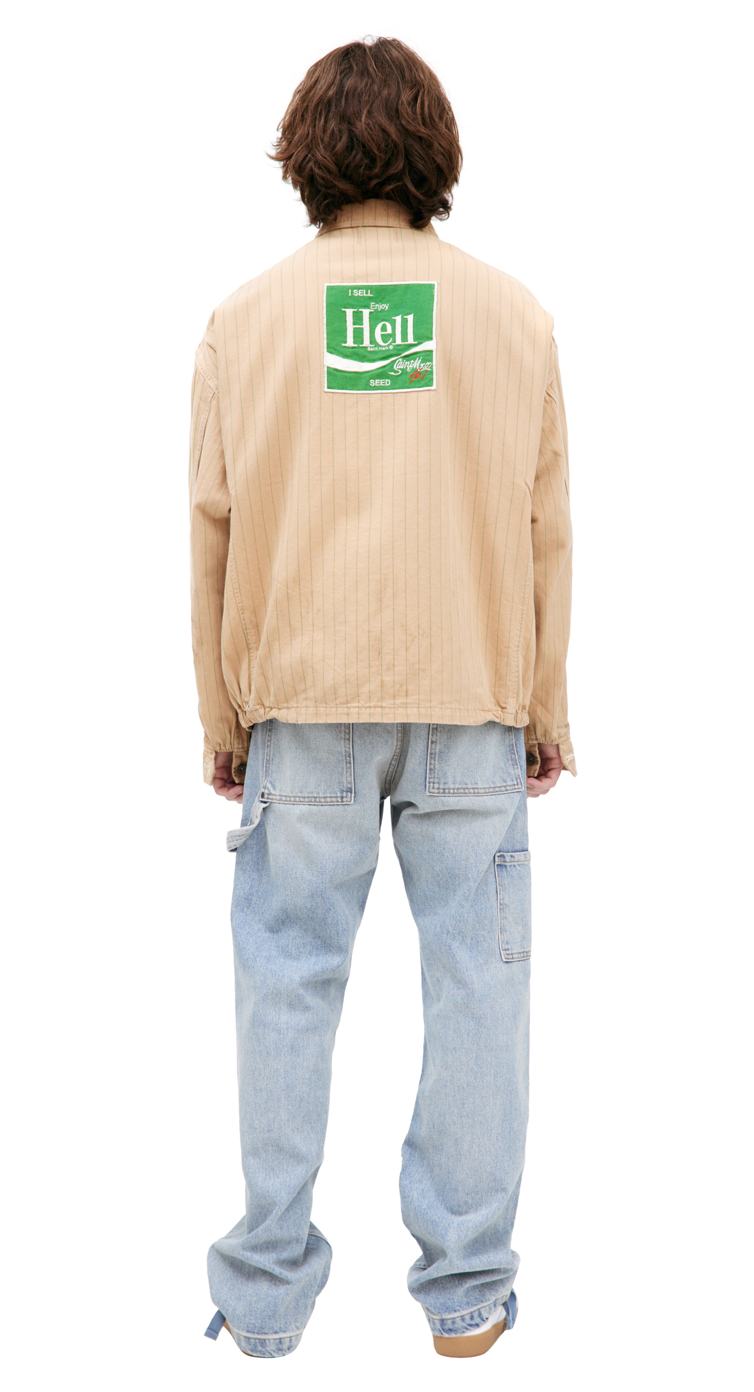 Saint Mxxxxxx Beige jacket \'HELL\'