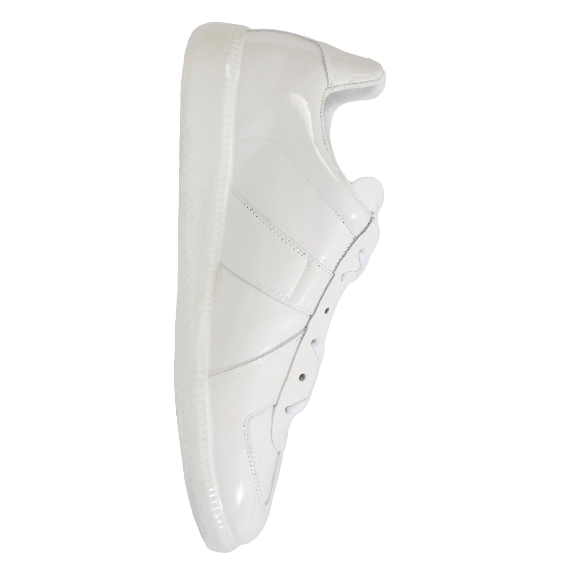 Maison Margiela Replica Patent Leather Sneakers In White