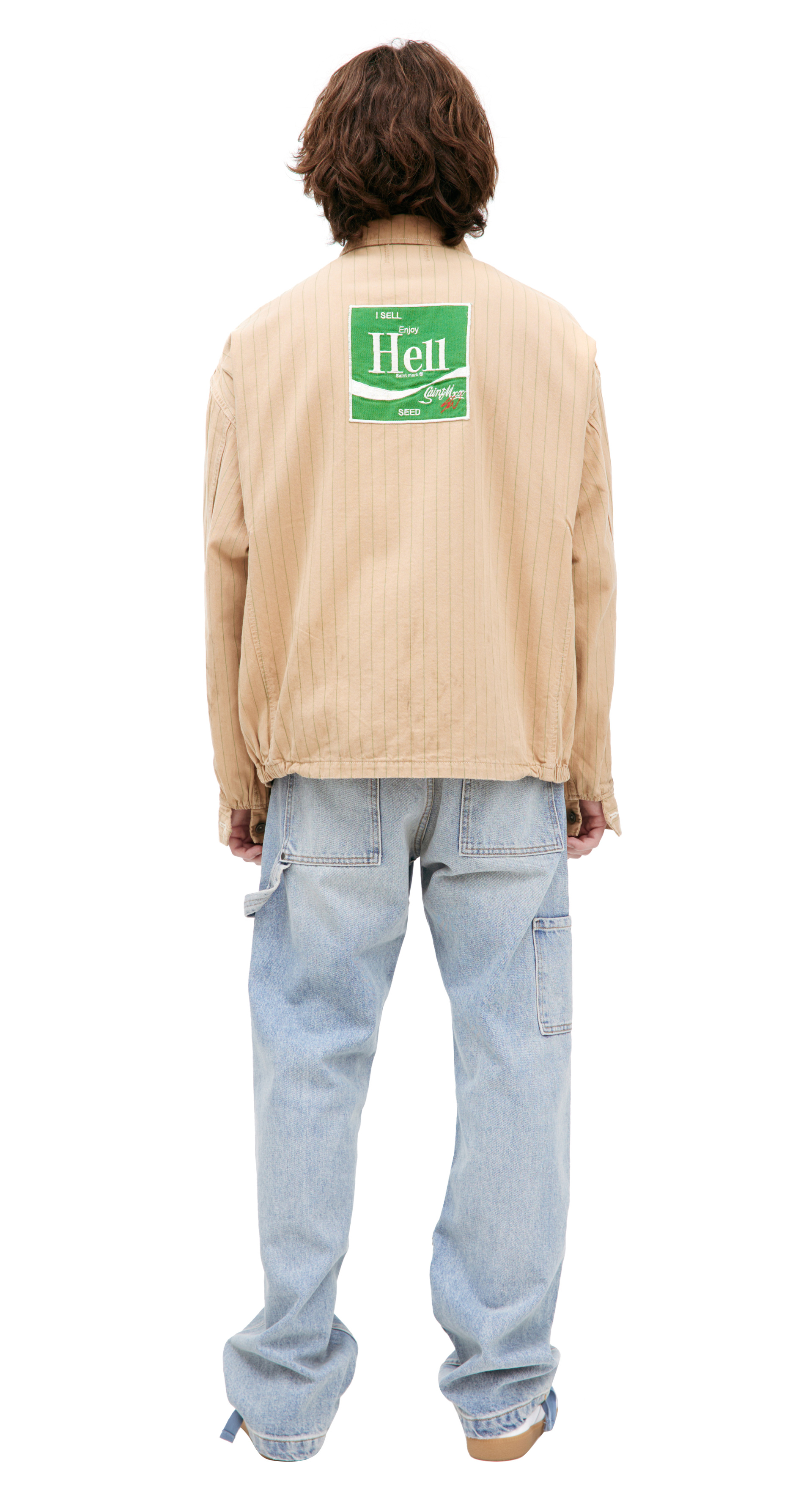 Saint Mxxxxxx Beige jacket with patch