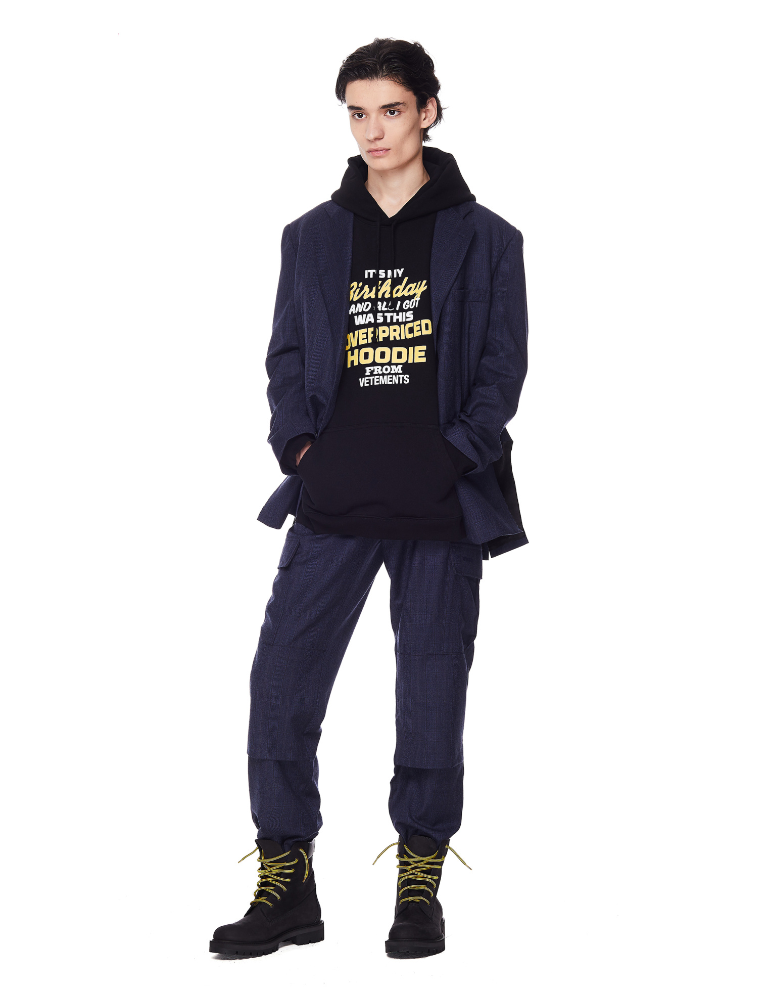 VETEMENTS Шерстяной пиджак с разрезами