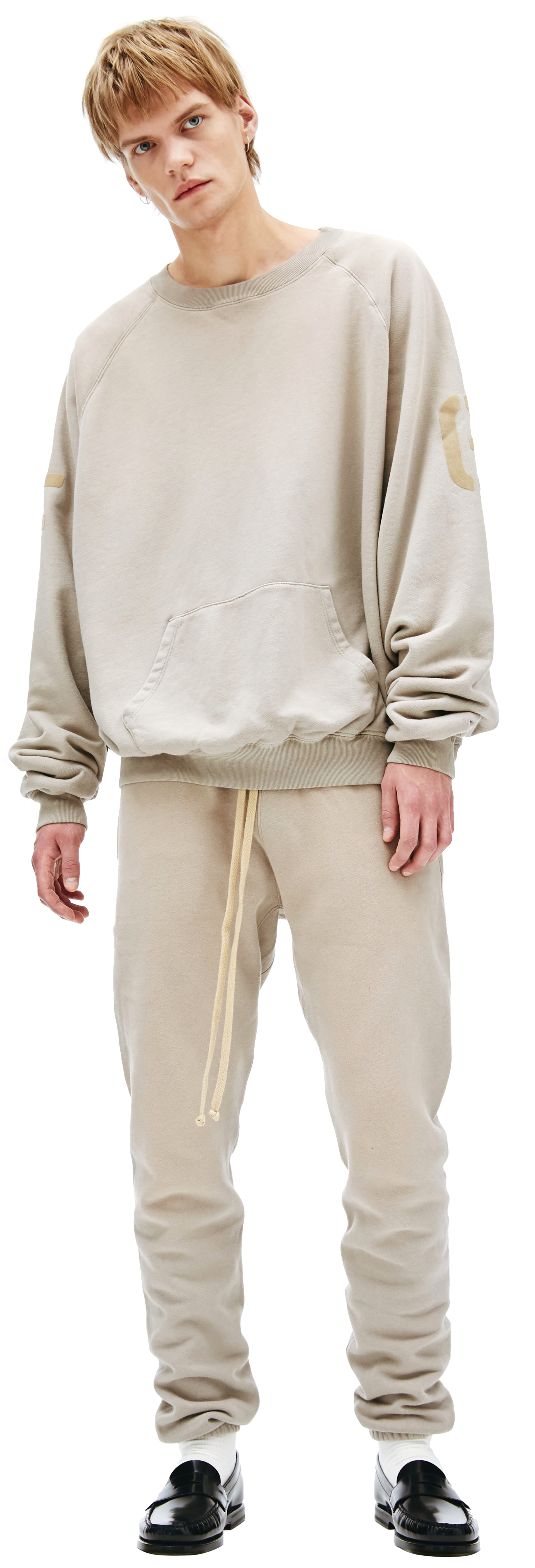 Fear of God Beige Logo Crewneck Sweatshirt