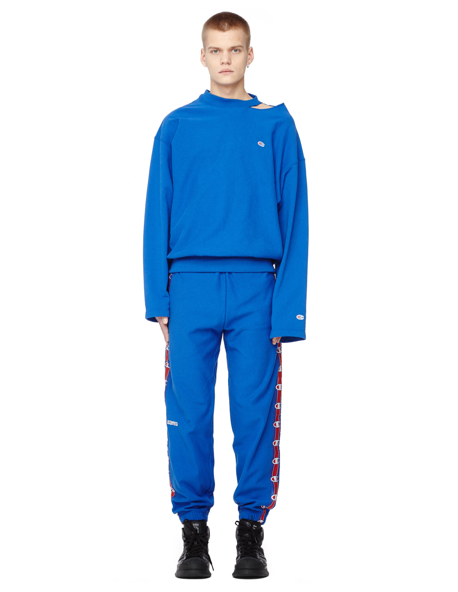 VETEMENTS Vetements x Champion logo side stripe sweatpants