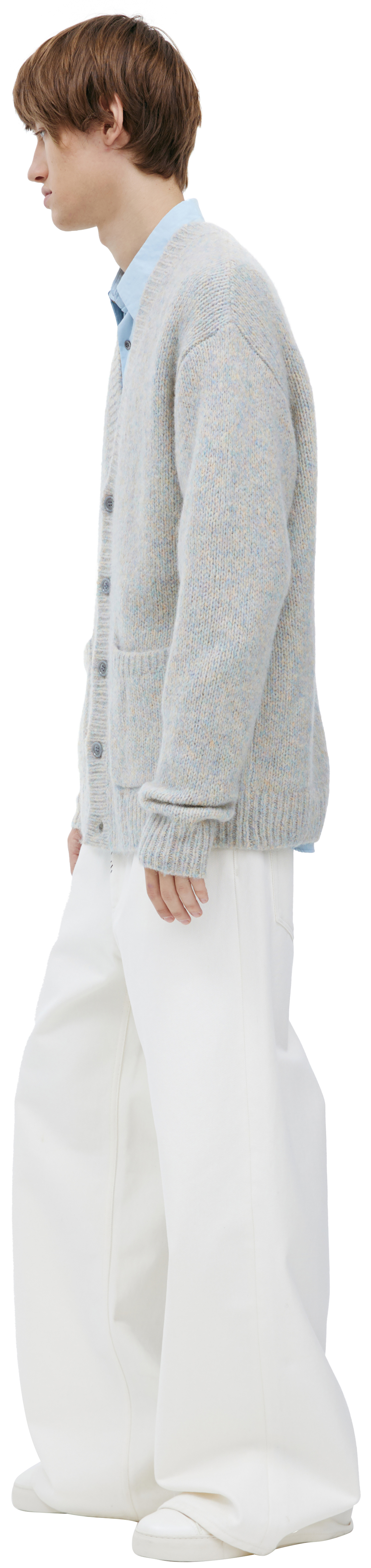 Dries Van Noten Combination wool cardigan