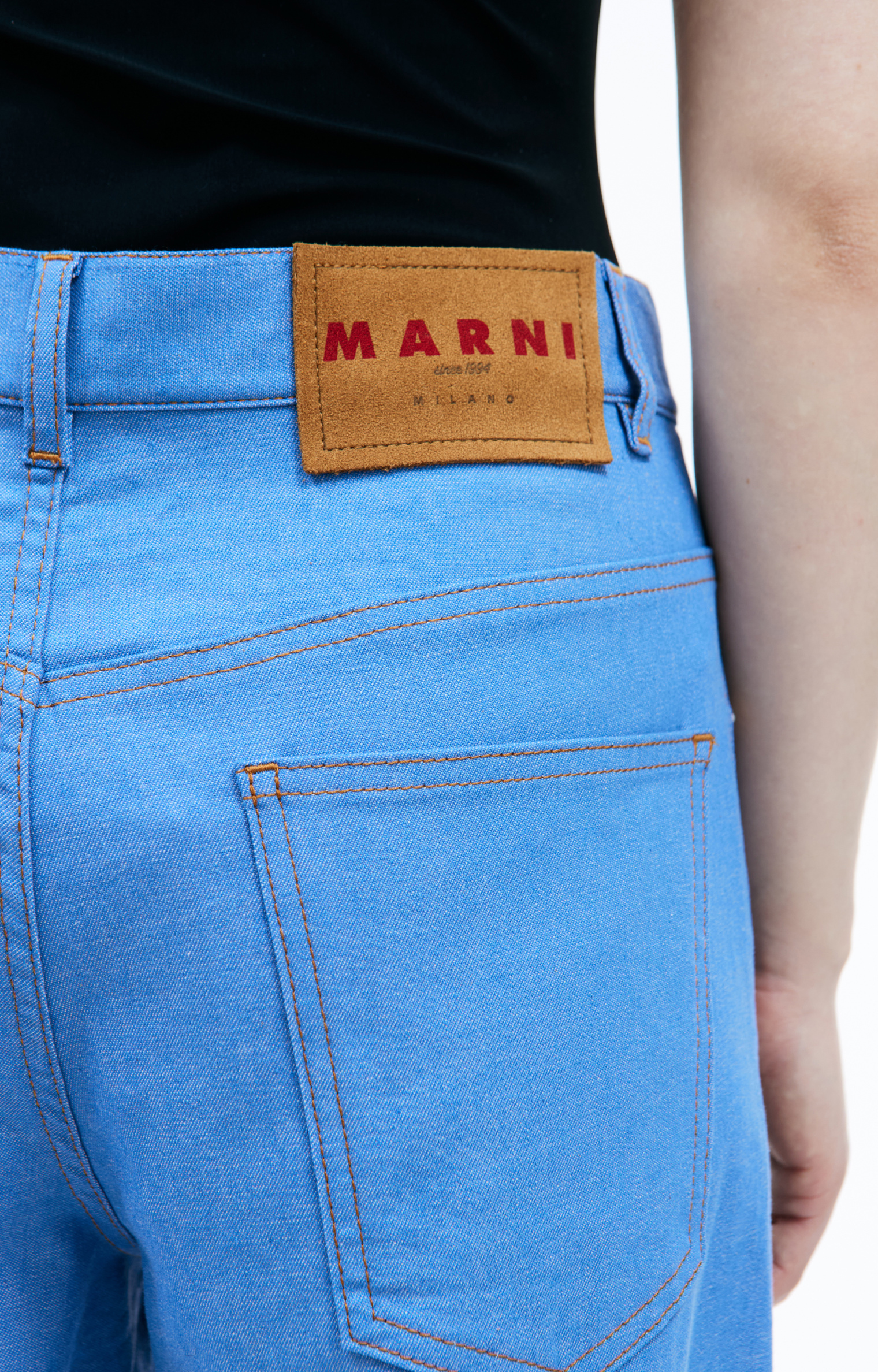 Marni Embroidered logo jeans