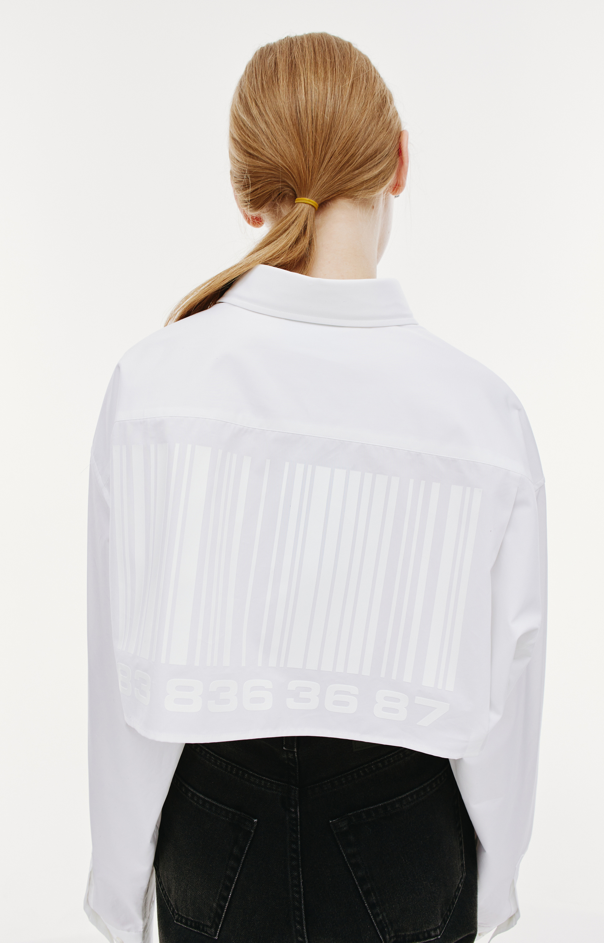 VTMNTS Barcode cropped shirt