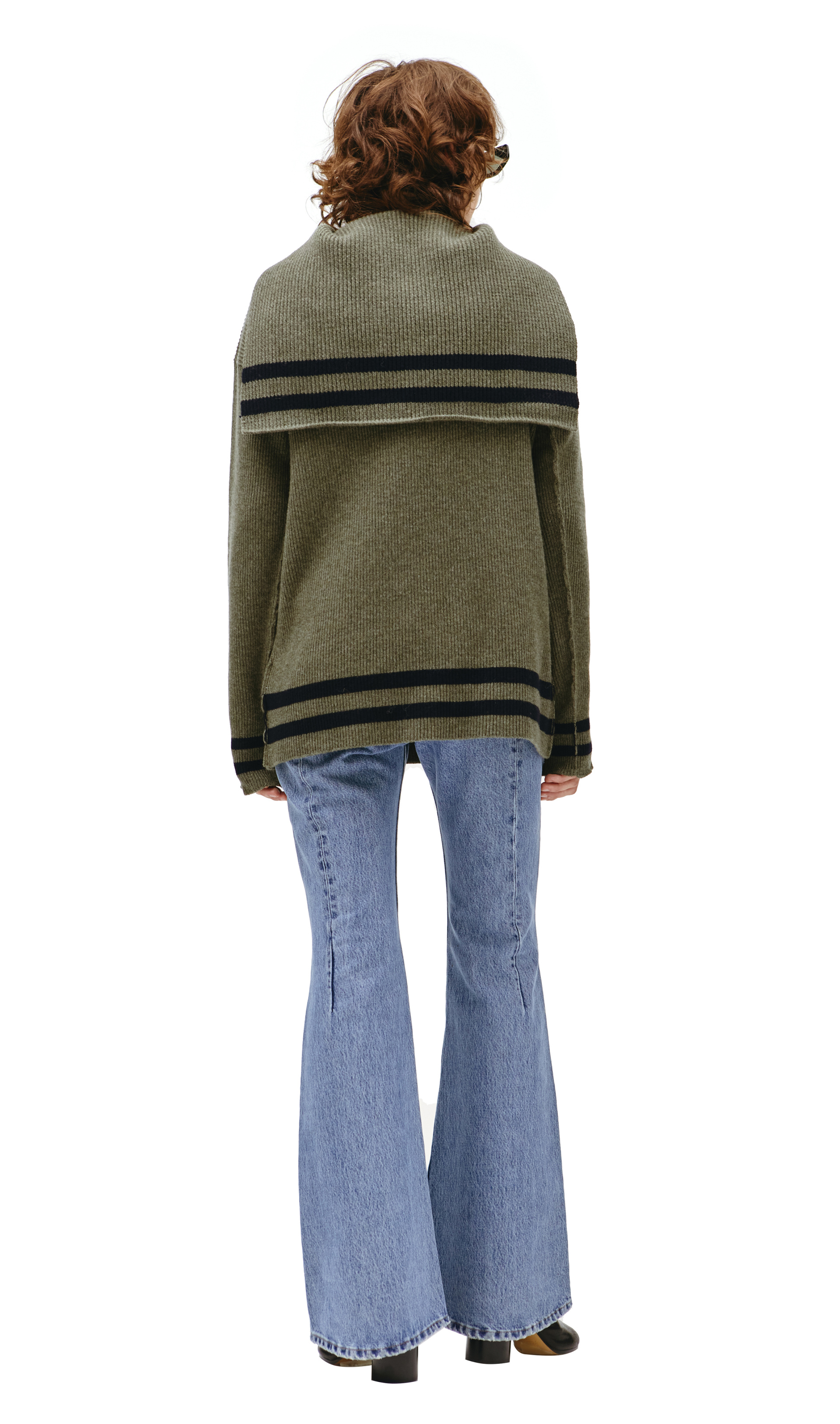 Maison Margiela Green wool sailor sweater