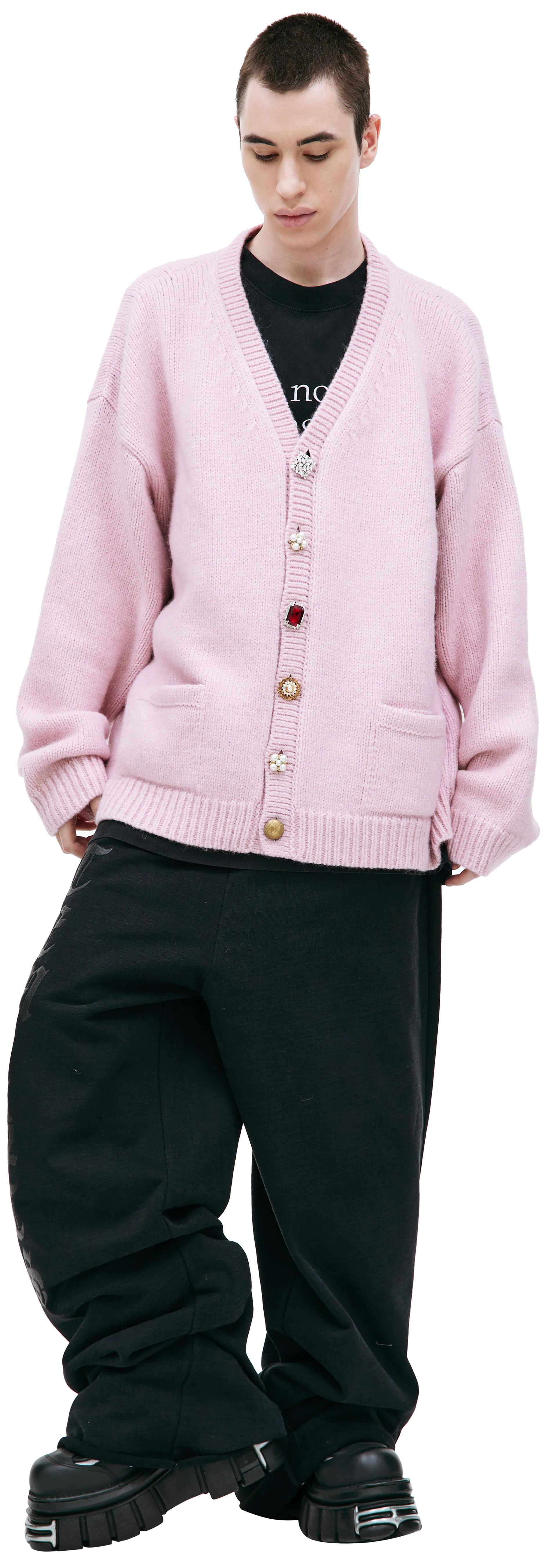 VETEMENTS Decorative button cardigan