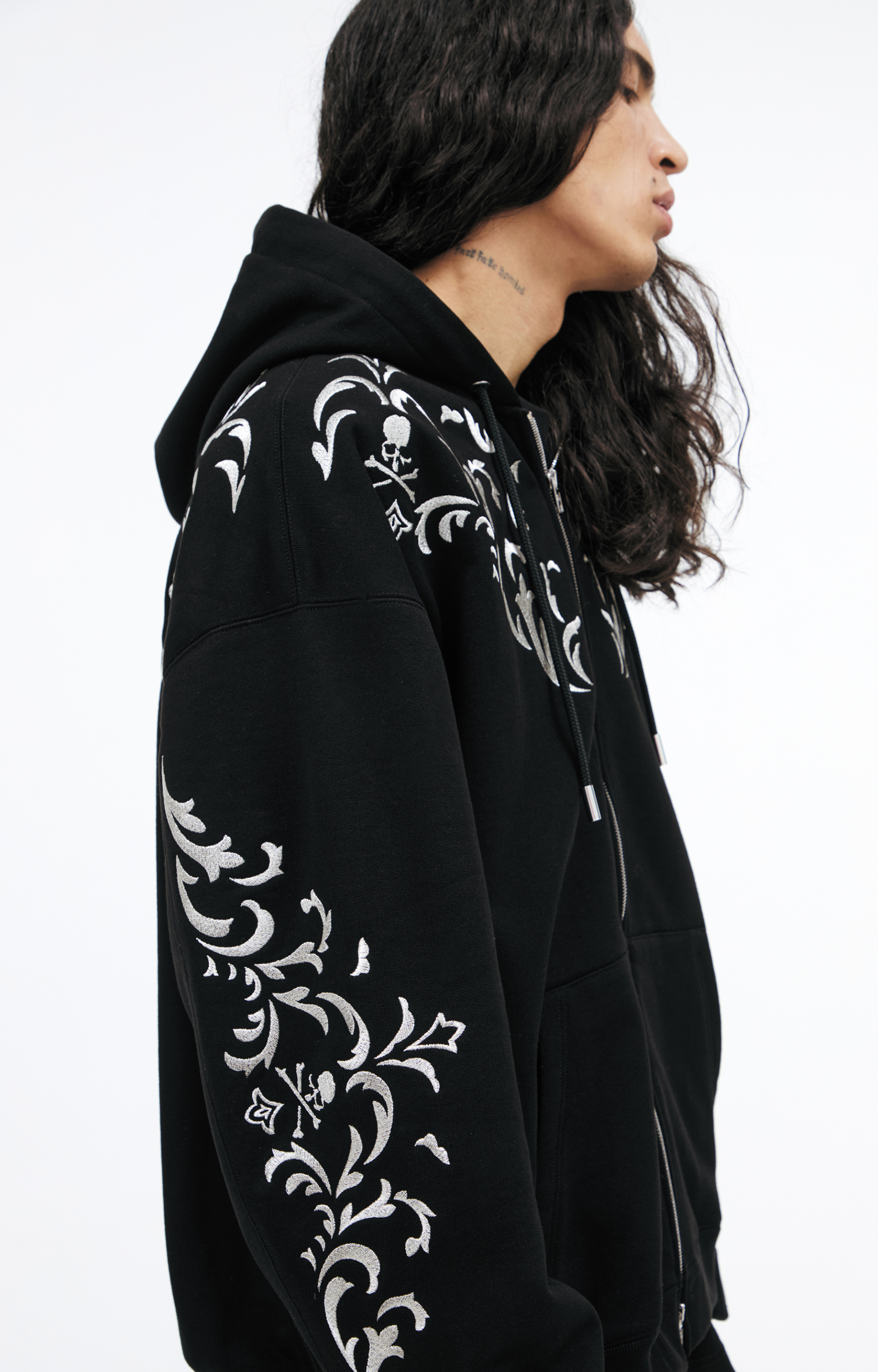 Mastermind WORLD Cotton hoodie with embroidery