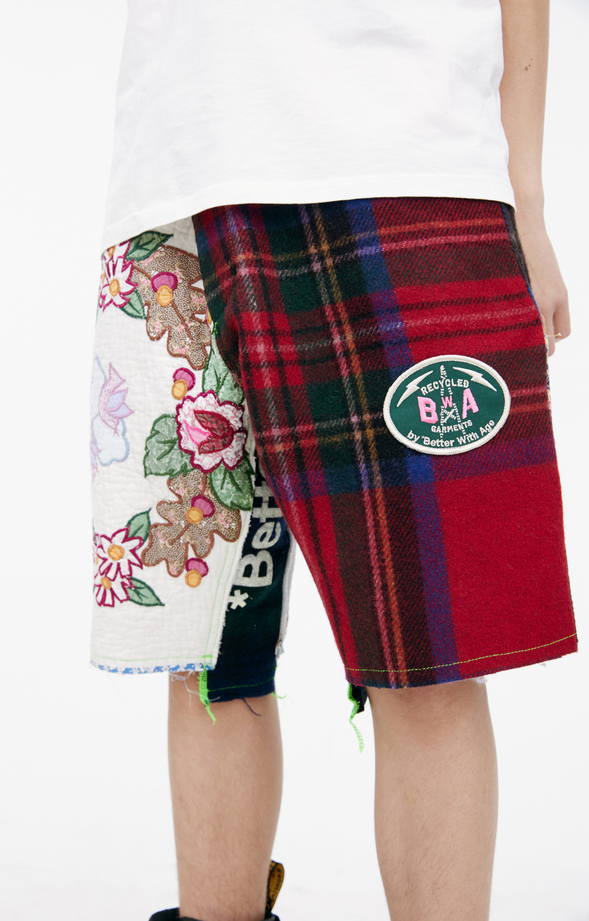 BETTER WITH AGE Combination cotton shorts