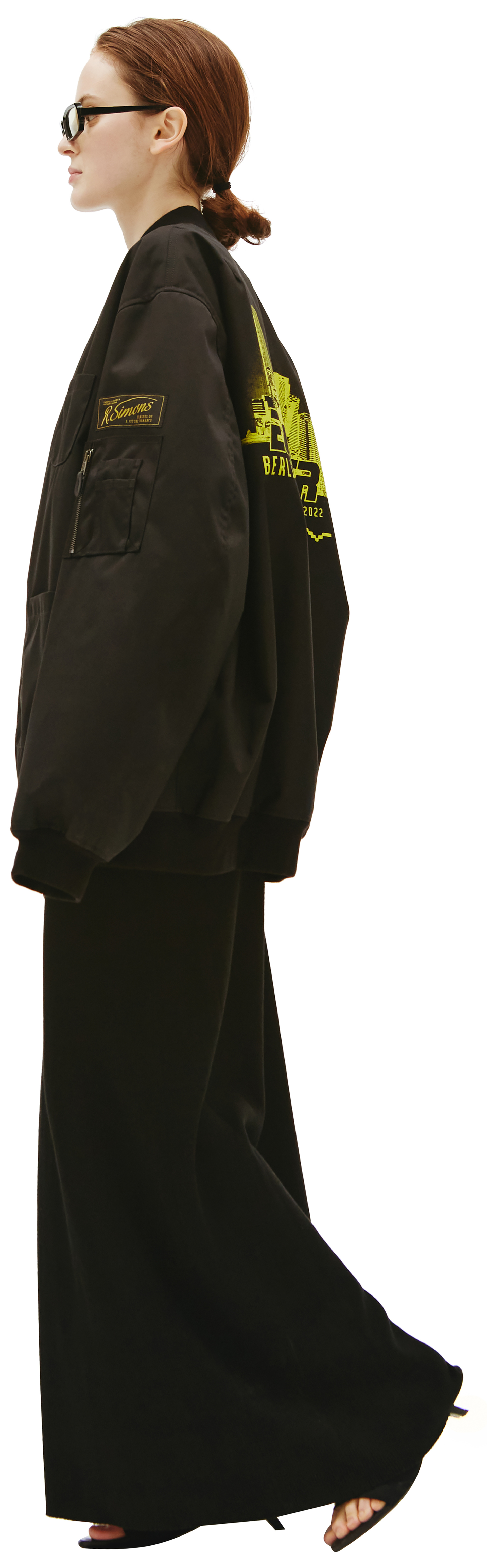 Raf Simons Echodomer Print Bomber Jacket