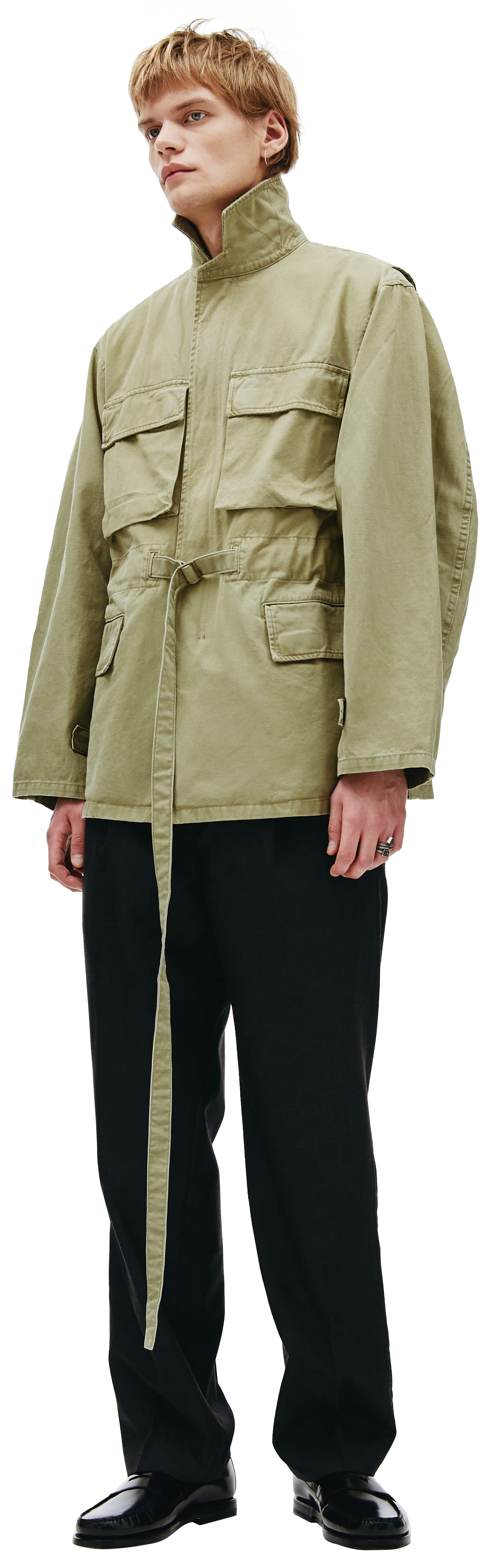 Fear of God Belted Cotton Jacket In Army