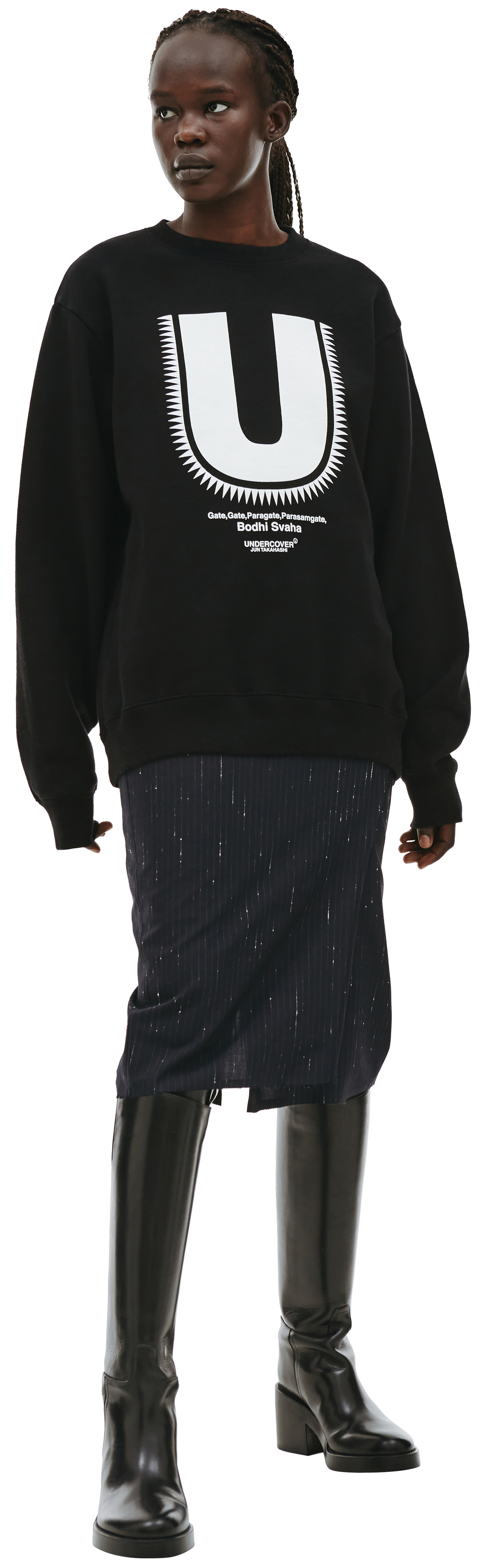 Undercover Black \'U\' sweatshirt