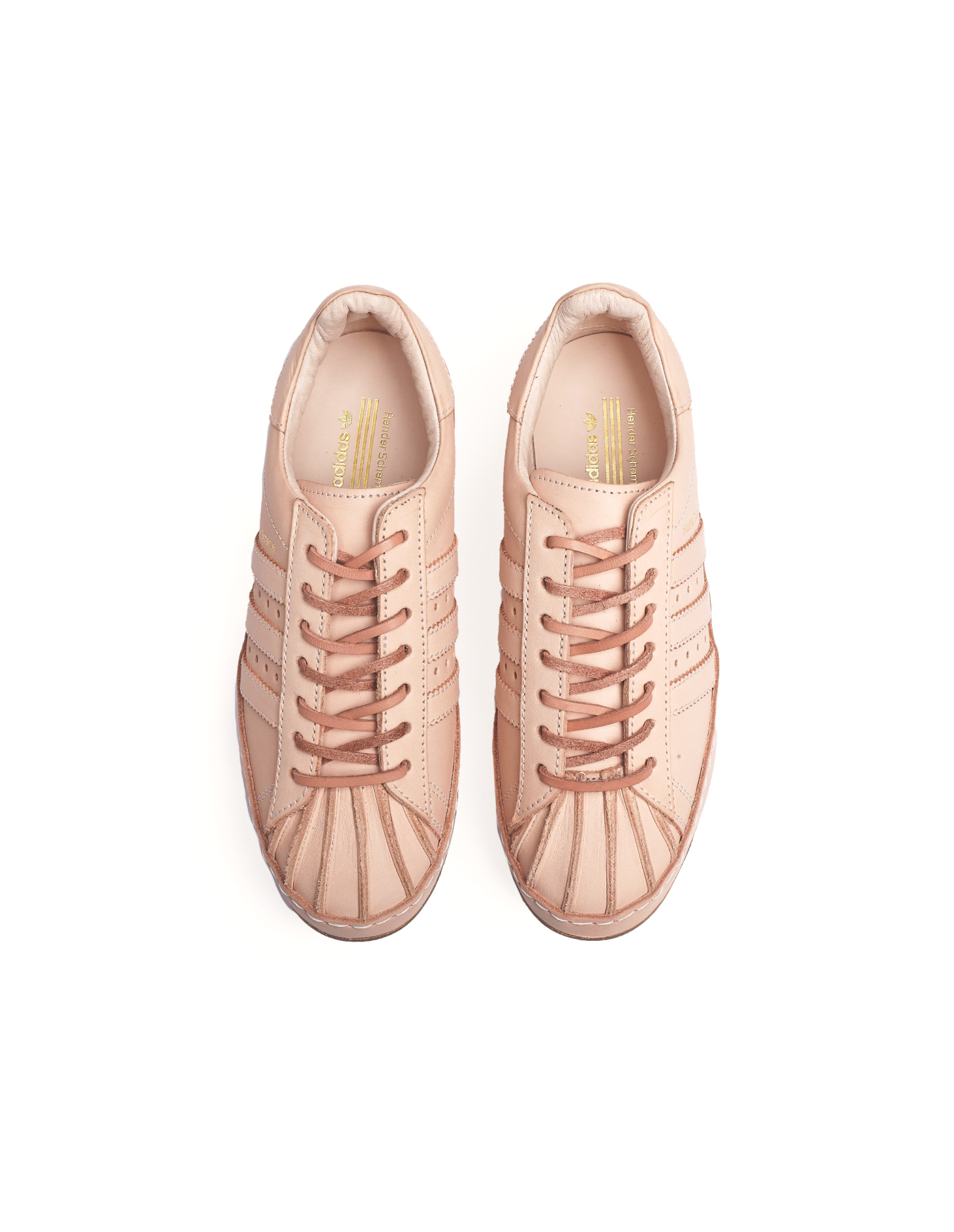 Hender Scheme Adidas Superstar Beige Leather Sneakers