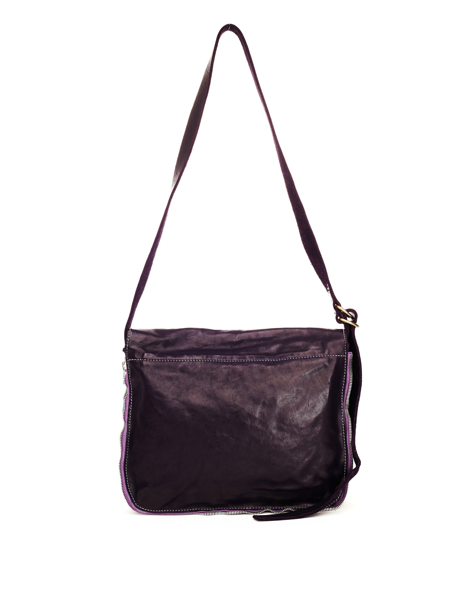 Guidi Фиолетовая кожаная сумка