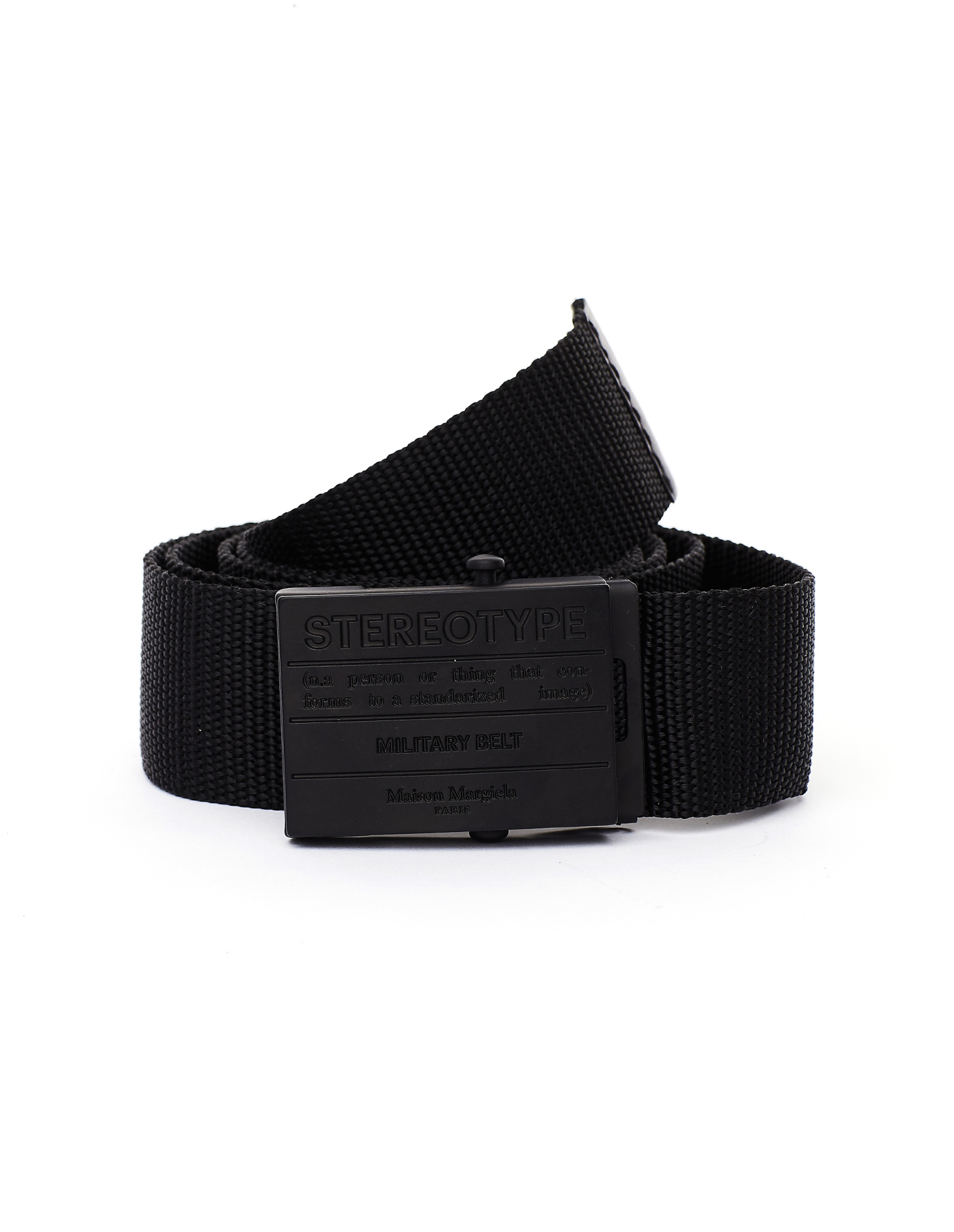 Maison Margiela Black Textile Stereotype Belt