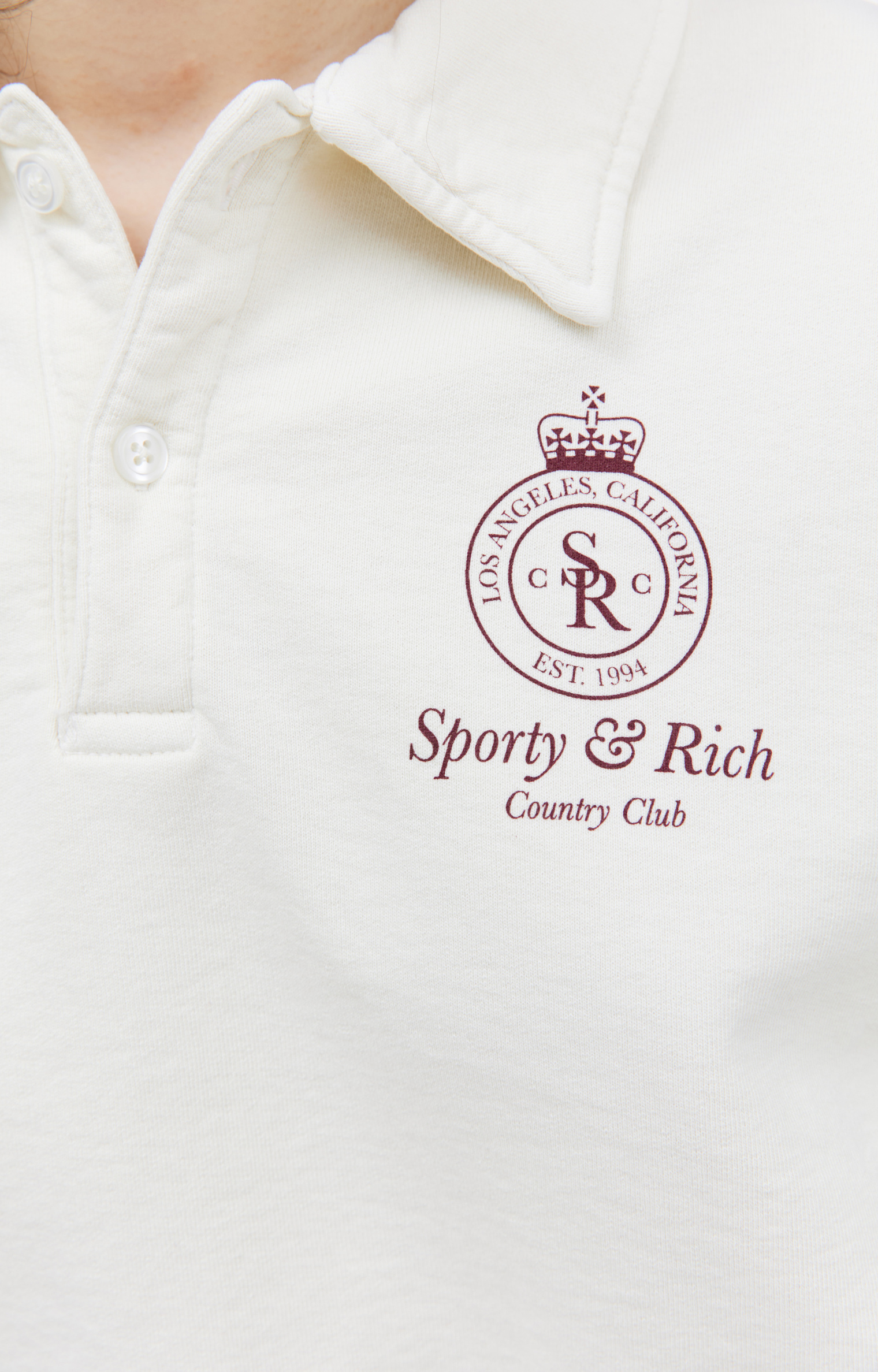 SPORTY & RICH Crown sweatshirt polo